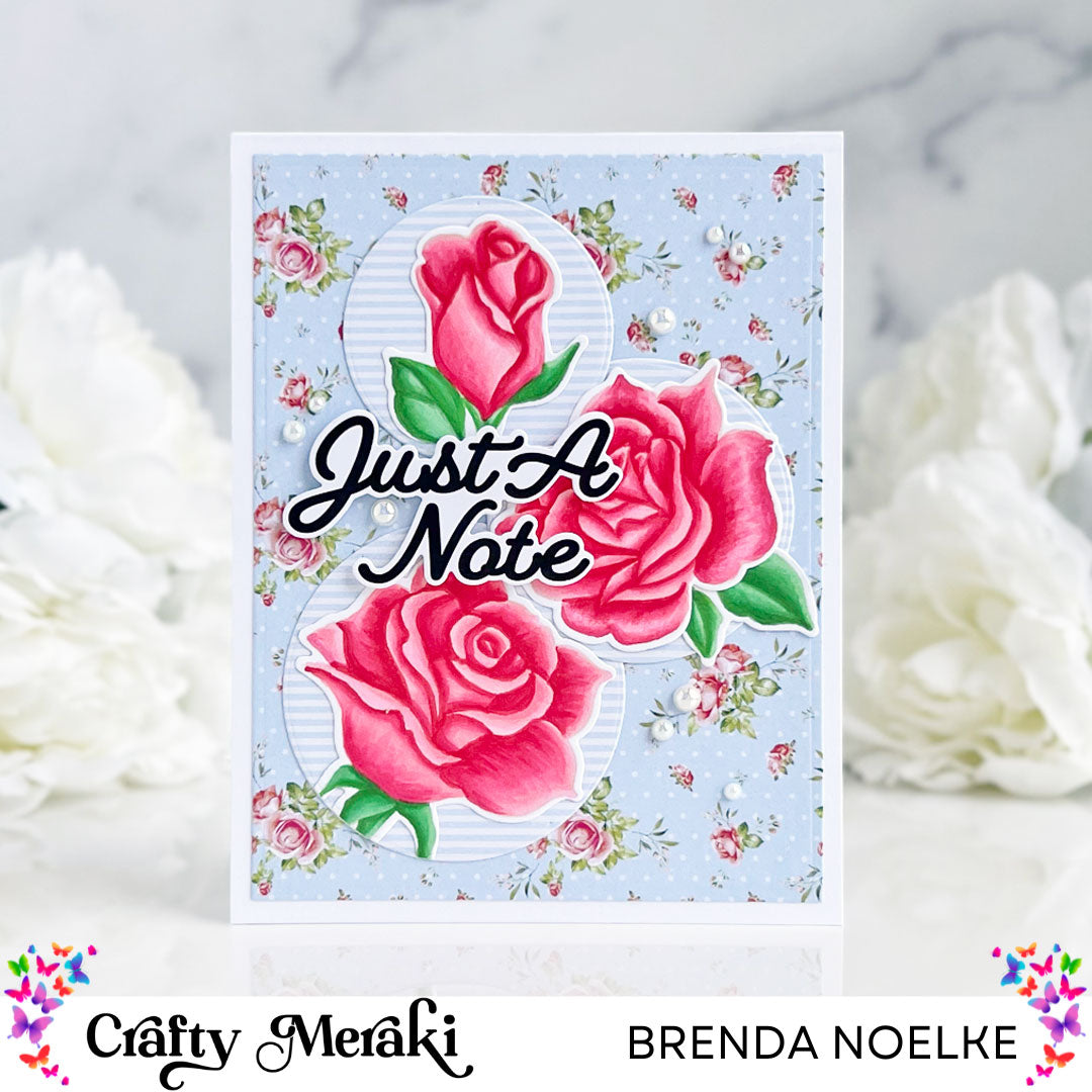 Crafty Meraki Rose Rhapsody Stamp Set