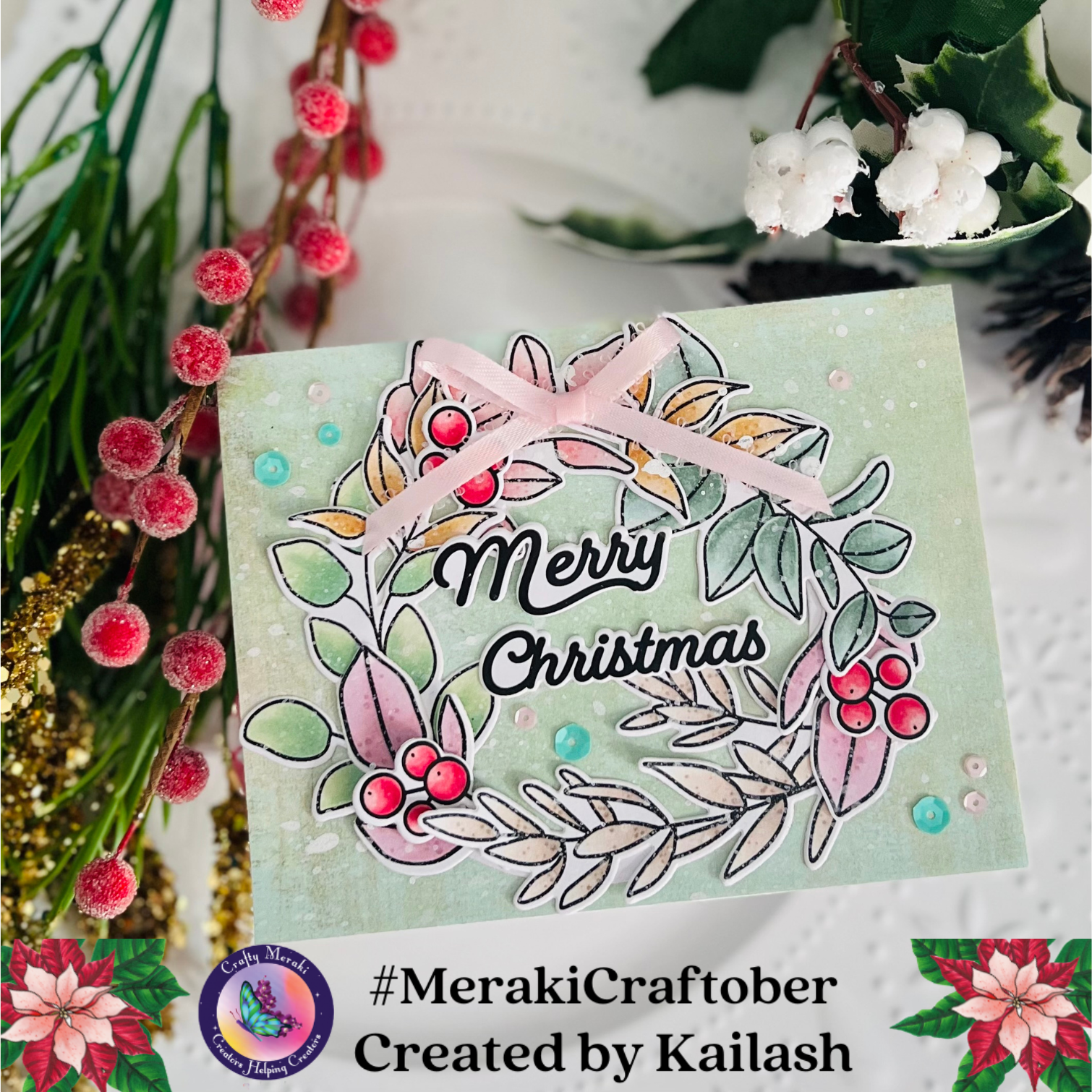 Crafty Meraki Evergreen Elegance Coordinating Die