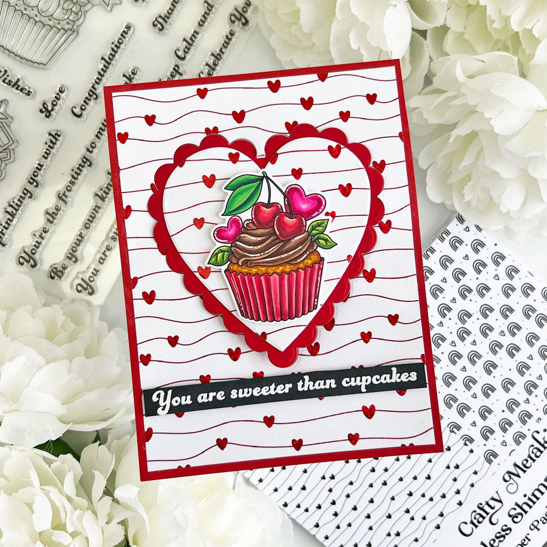 Crafty Meraki Be Your Own Kind of Cupcake Stamp set