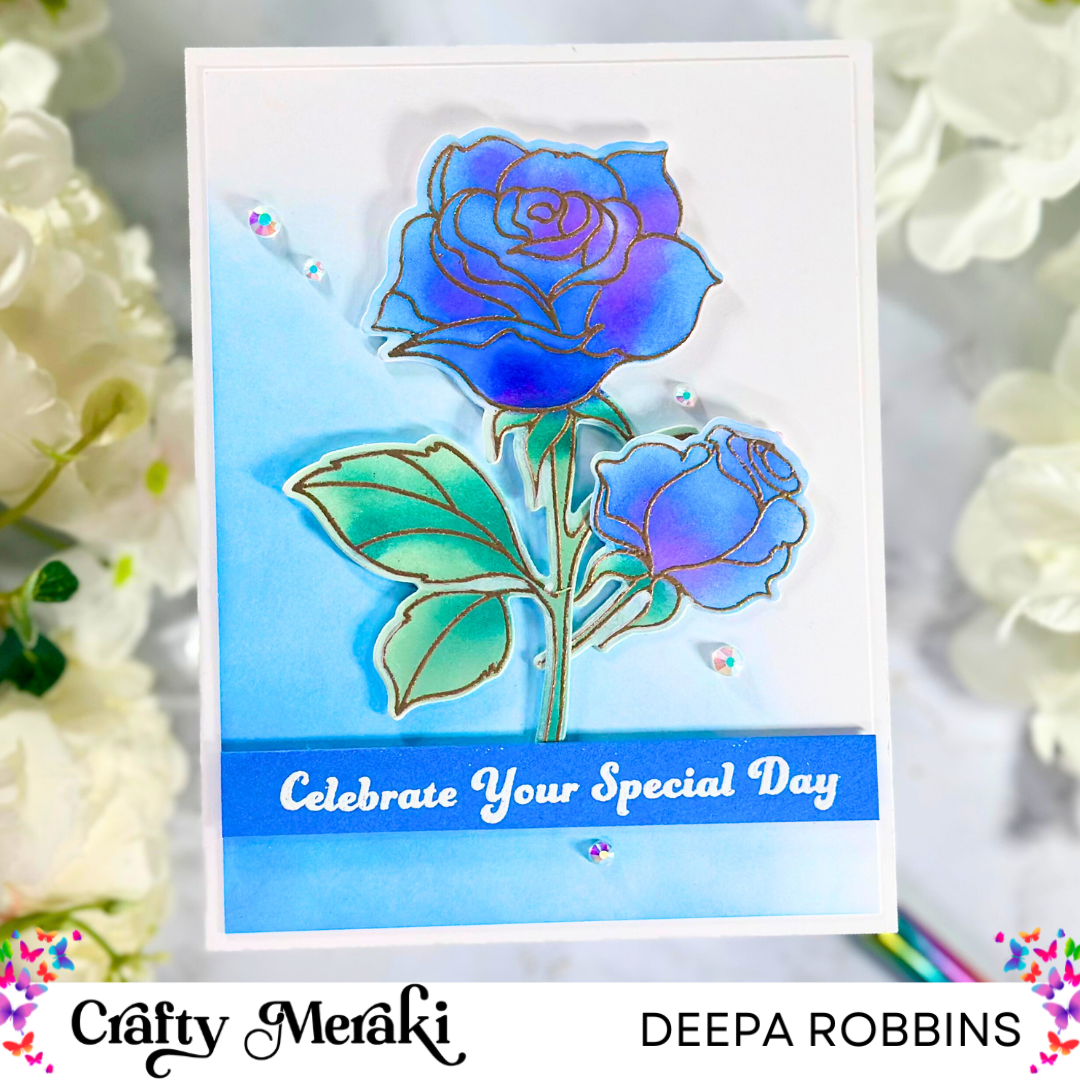 Crafty Meraki Rose Rhapsody Stamp Set