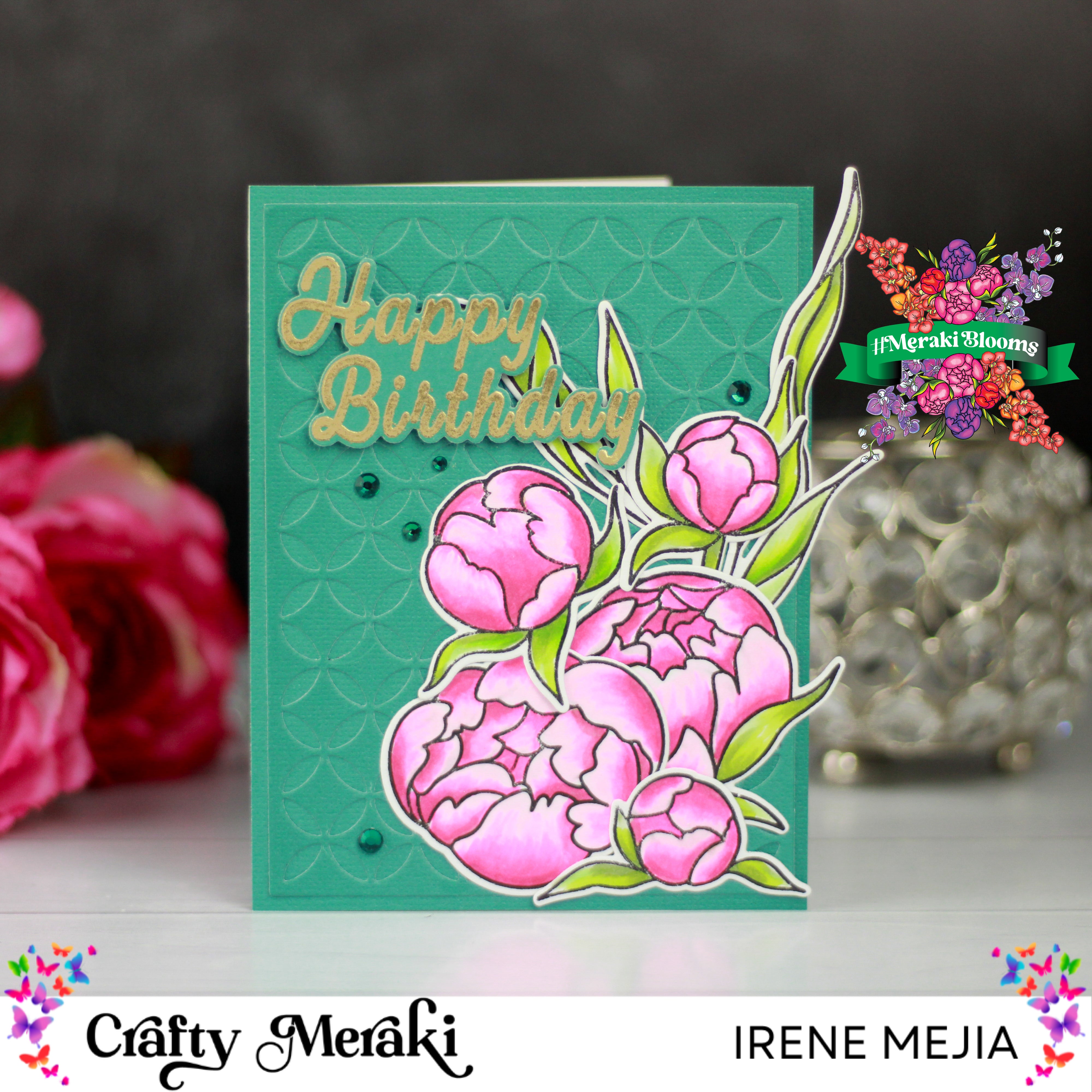 Crafty Meraki Peony Parade Coordinating Die