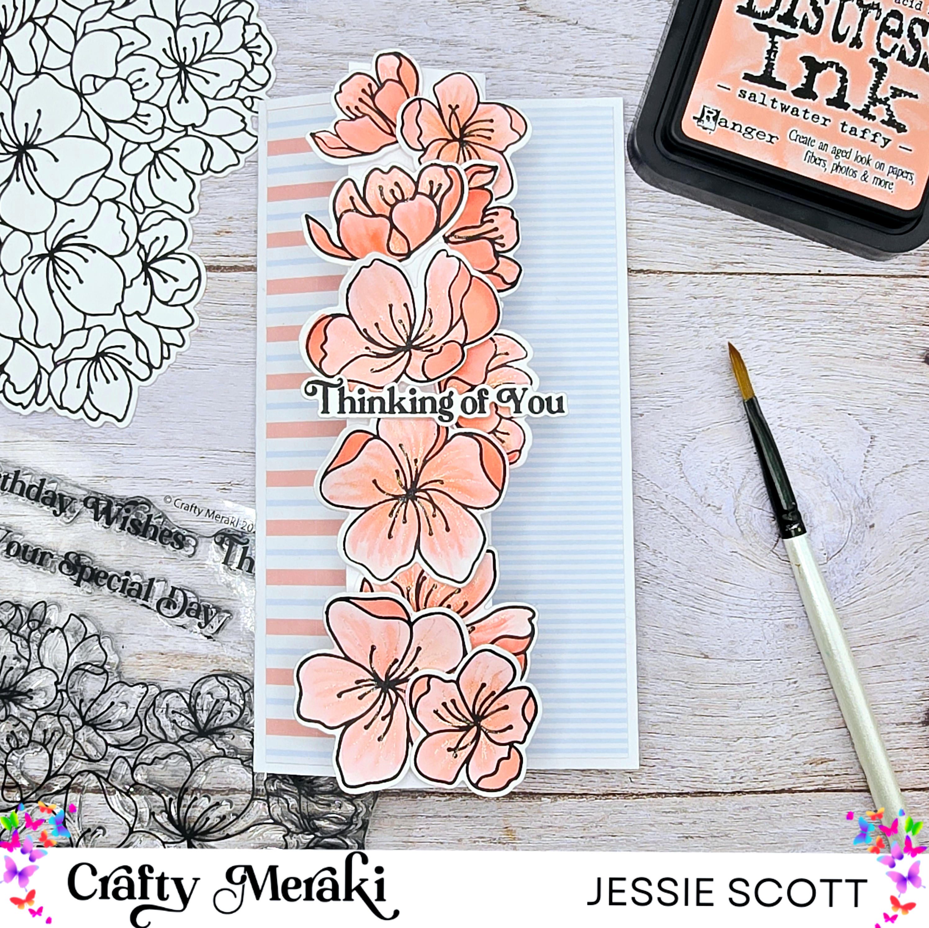 Crafty Meraki Passion Posies Stamp Set