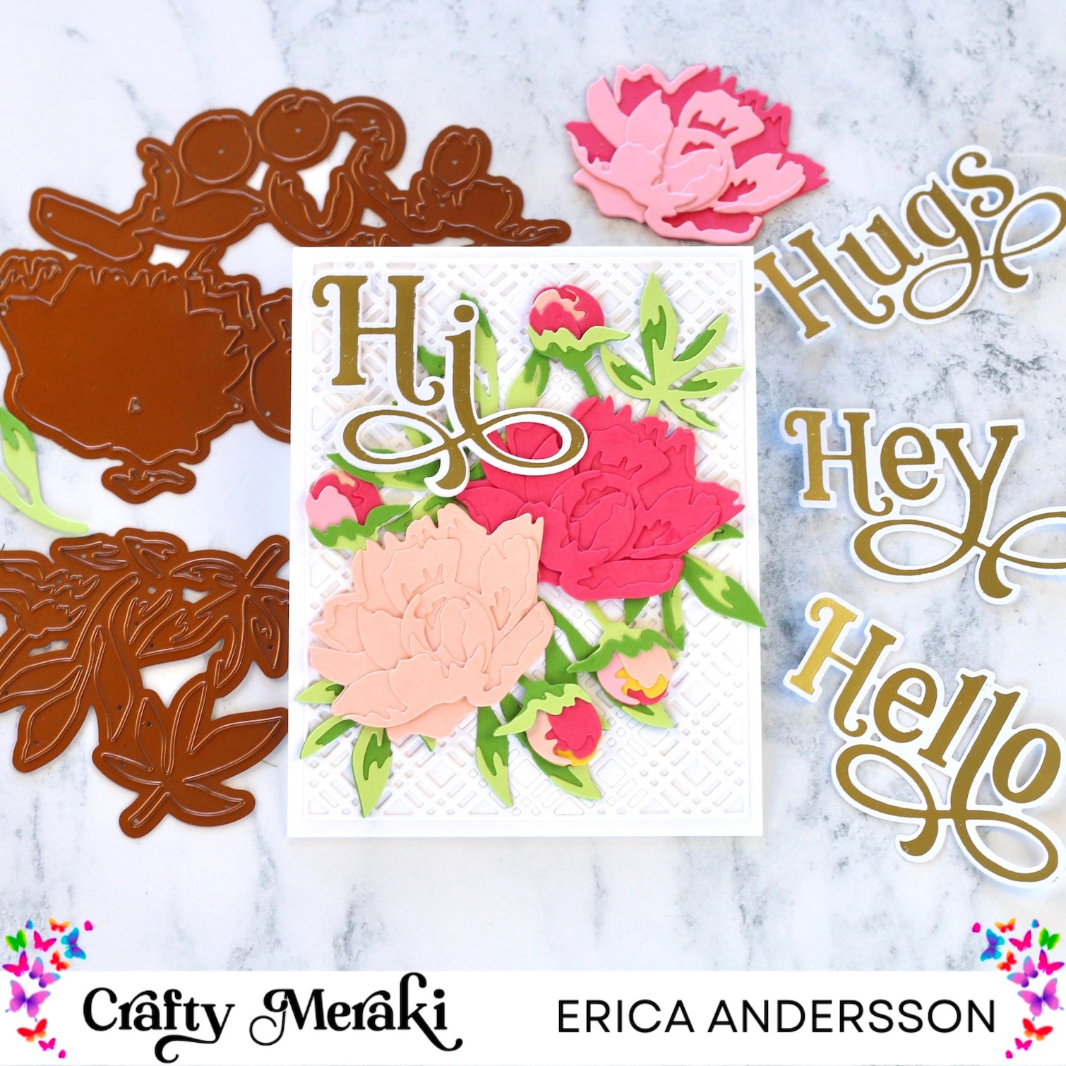 Crafty Meraki - Meraki Moments Hi Hot Foil plate and Die combo