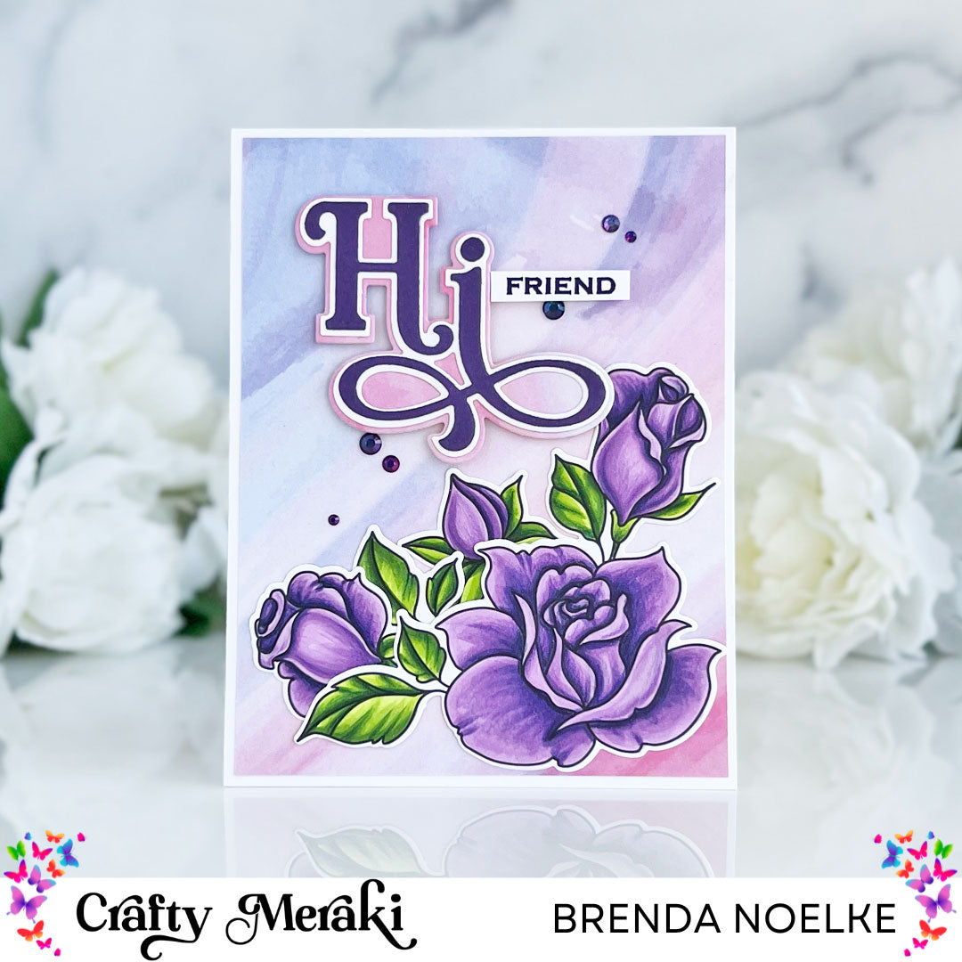 Crafty Meraki Rose Rhapsody Stamp Set