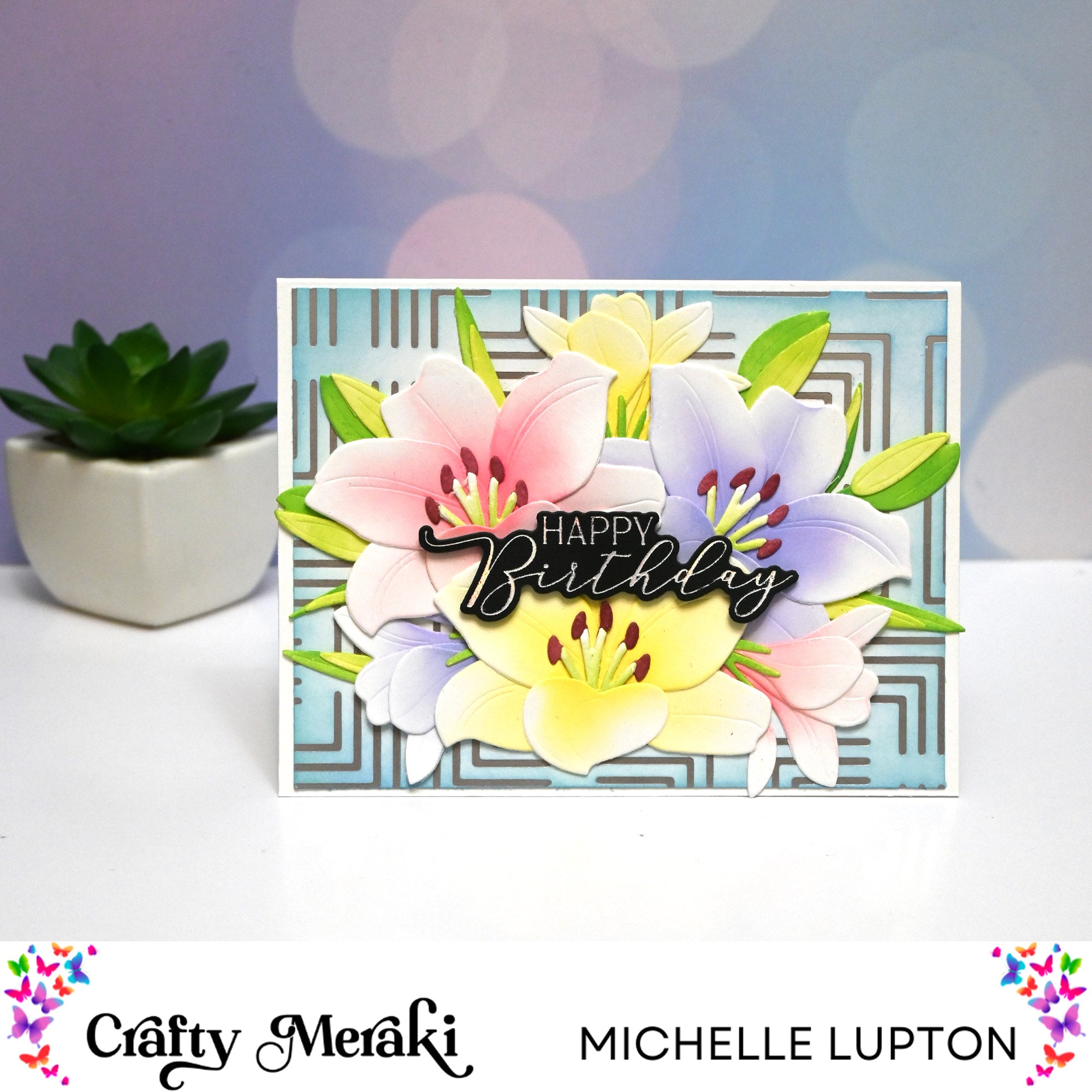 Crafty Meraki Mosaic Maze Hot Foil Plate