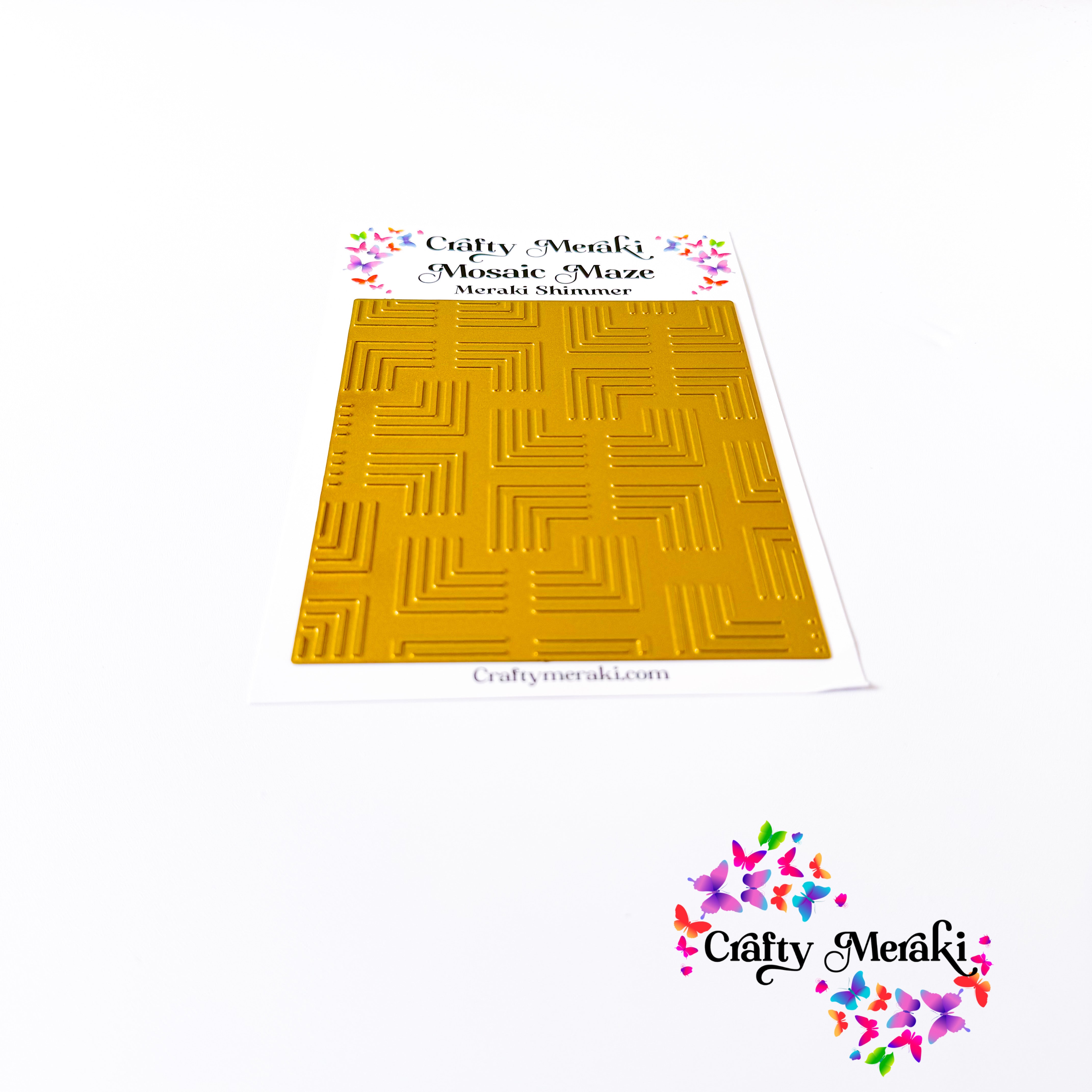 Crafty Meraki Mosaic Maze Hot Foil Plate