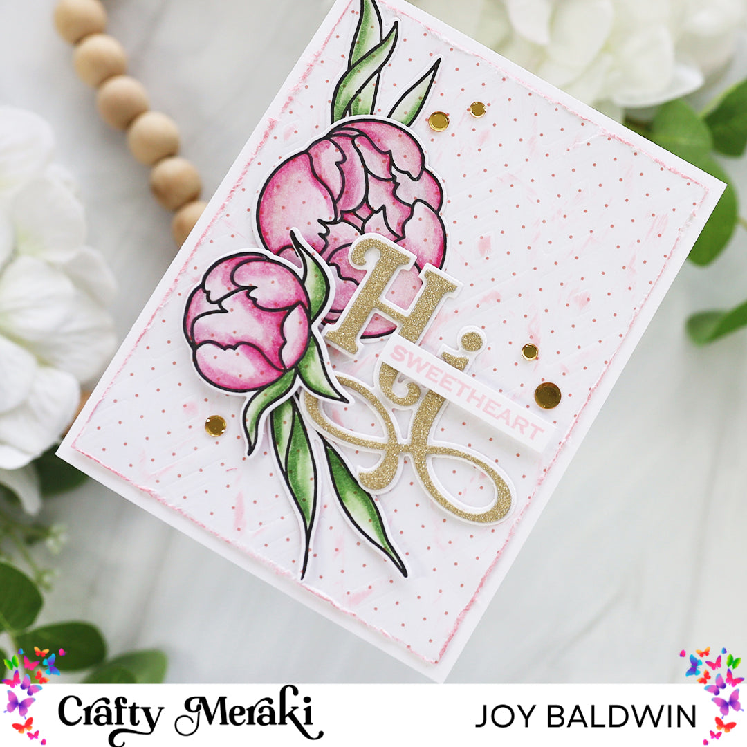 Crafty Meraki Peony Parade Coordinating Die