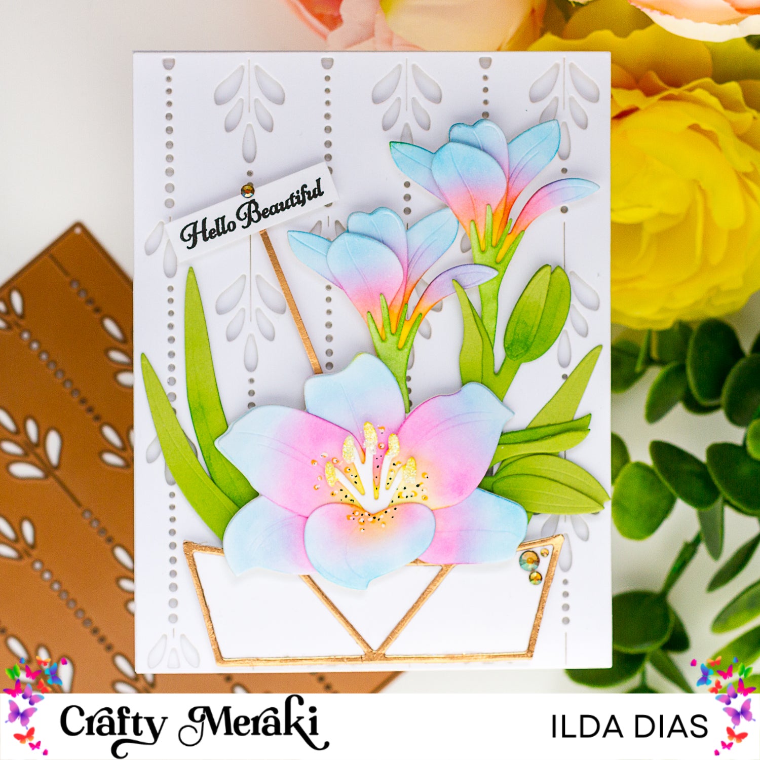 Crafty Meraki Speckled Canopy Background A2