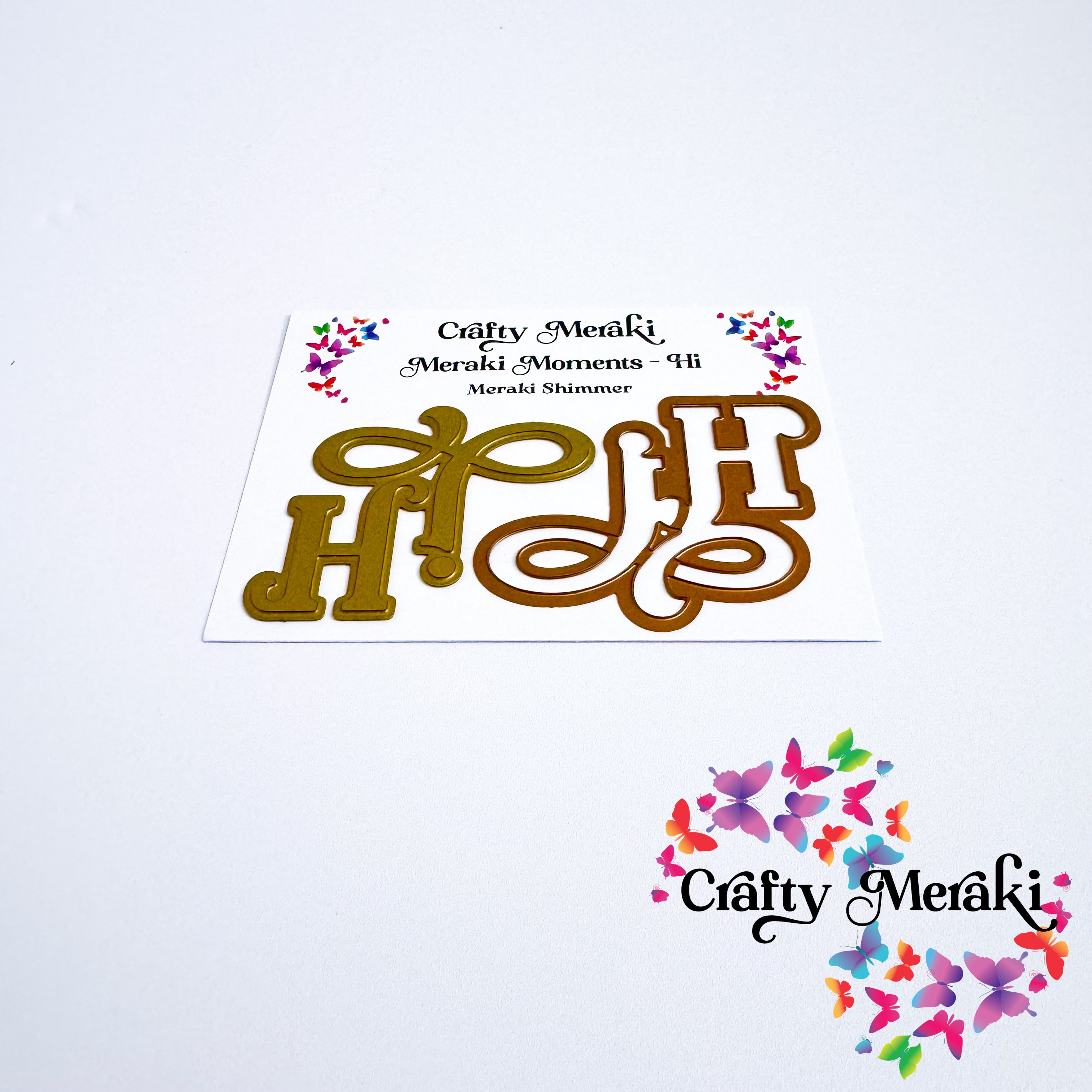 Crafty Meraki - Meraki Moments Hi Hot Foil plate and Die combo