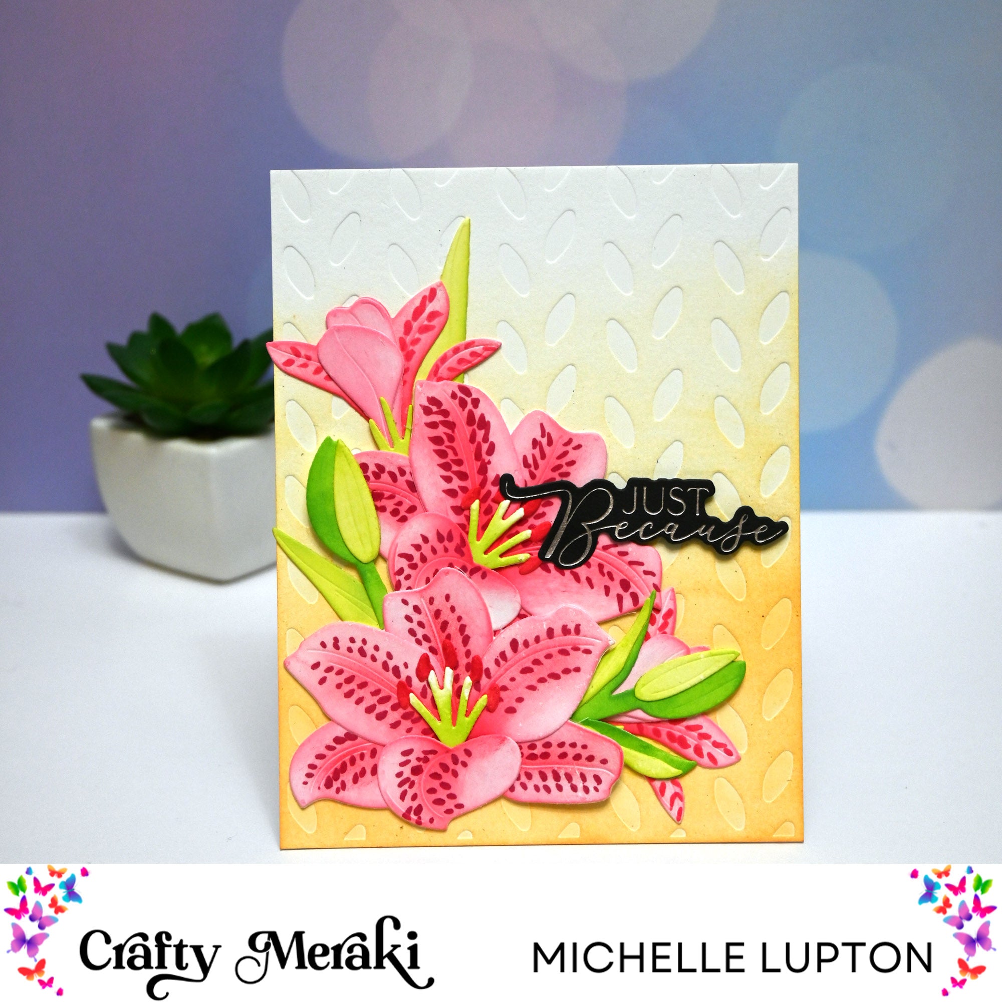 Crafty Meraki Fern Lattice Hot Foil Plate