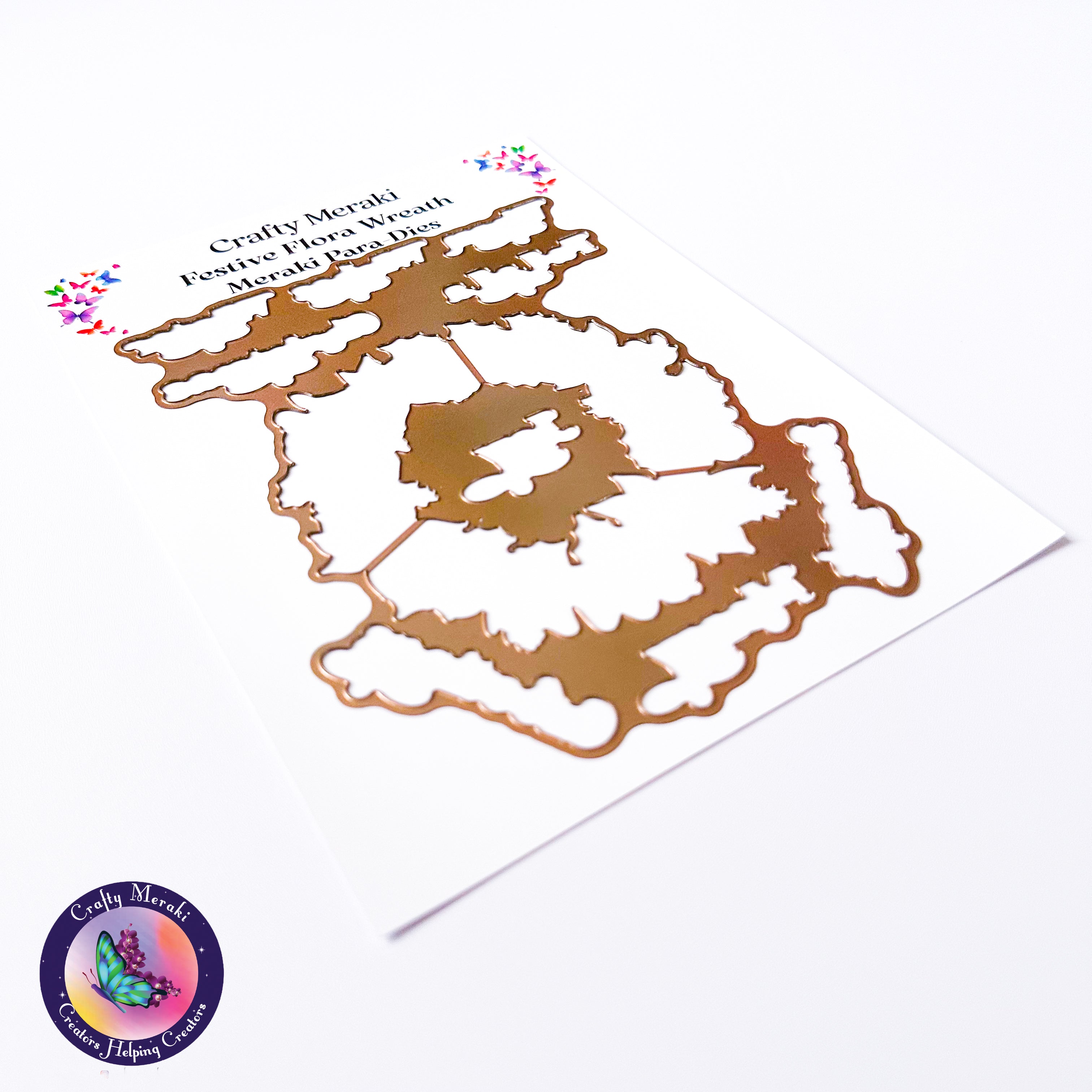 Crafty Meraki Festive Flora Wreath Coordinating Die