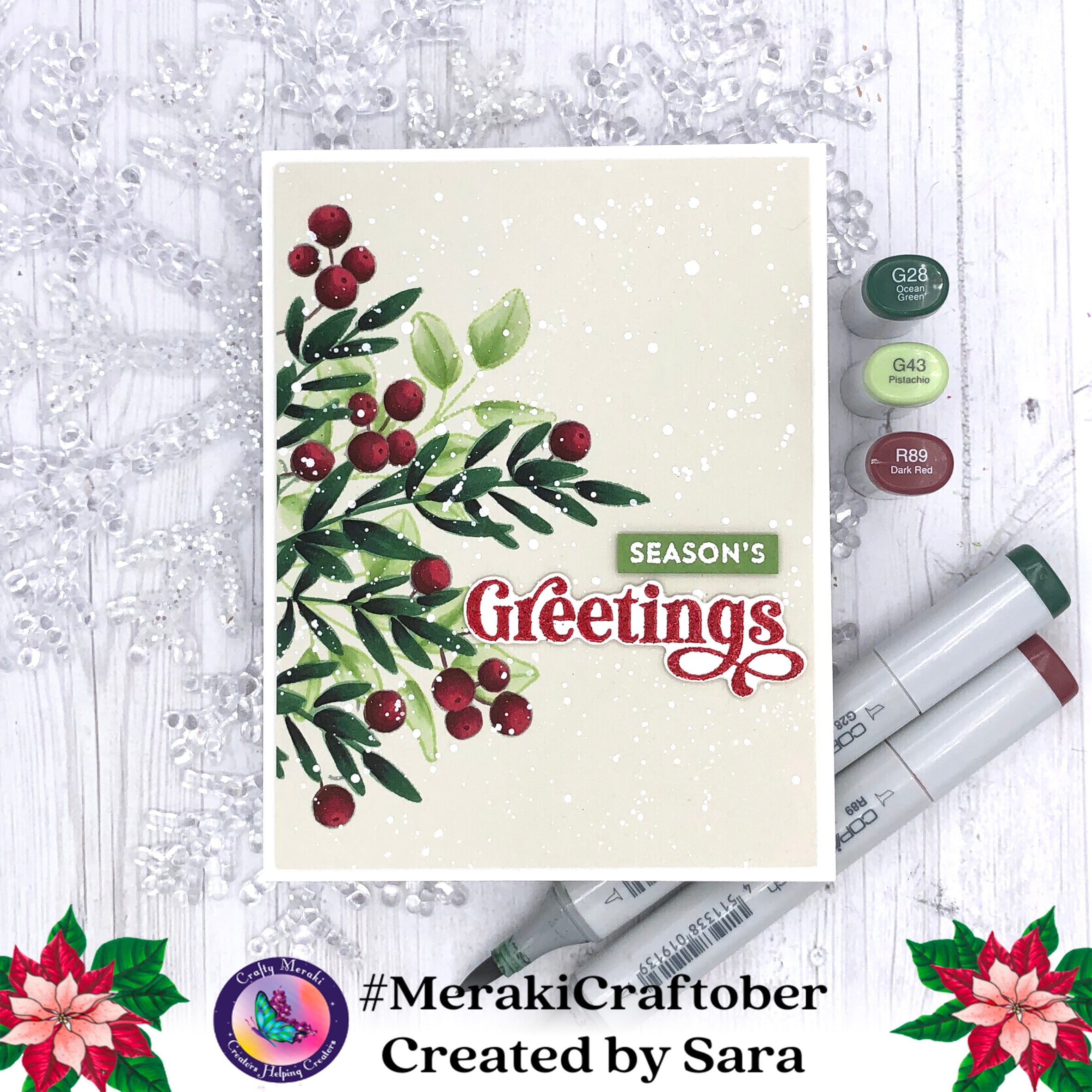 Crafty Meraki Evergreen Elegance Stamp Set