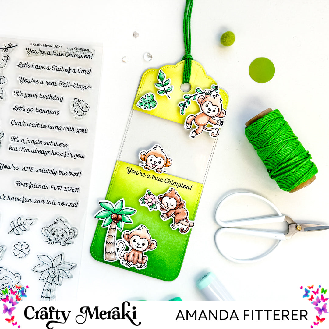 Crafty Meraki True Chimpion stamp set