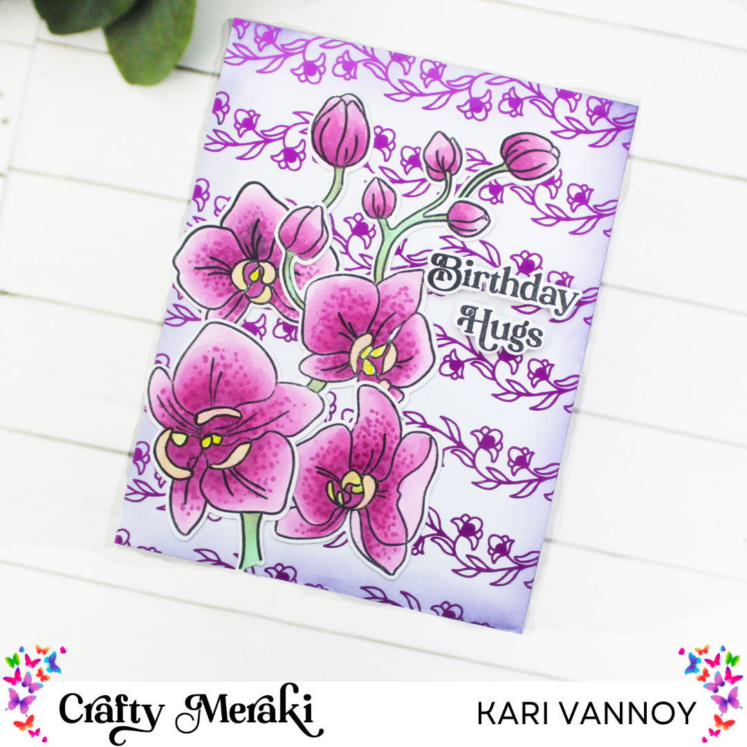 Crafty Meraki Orchid Opulence Coordinating Die