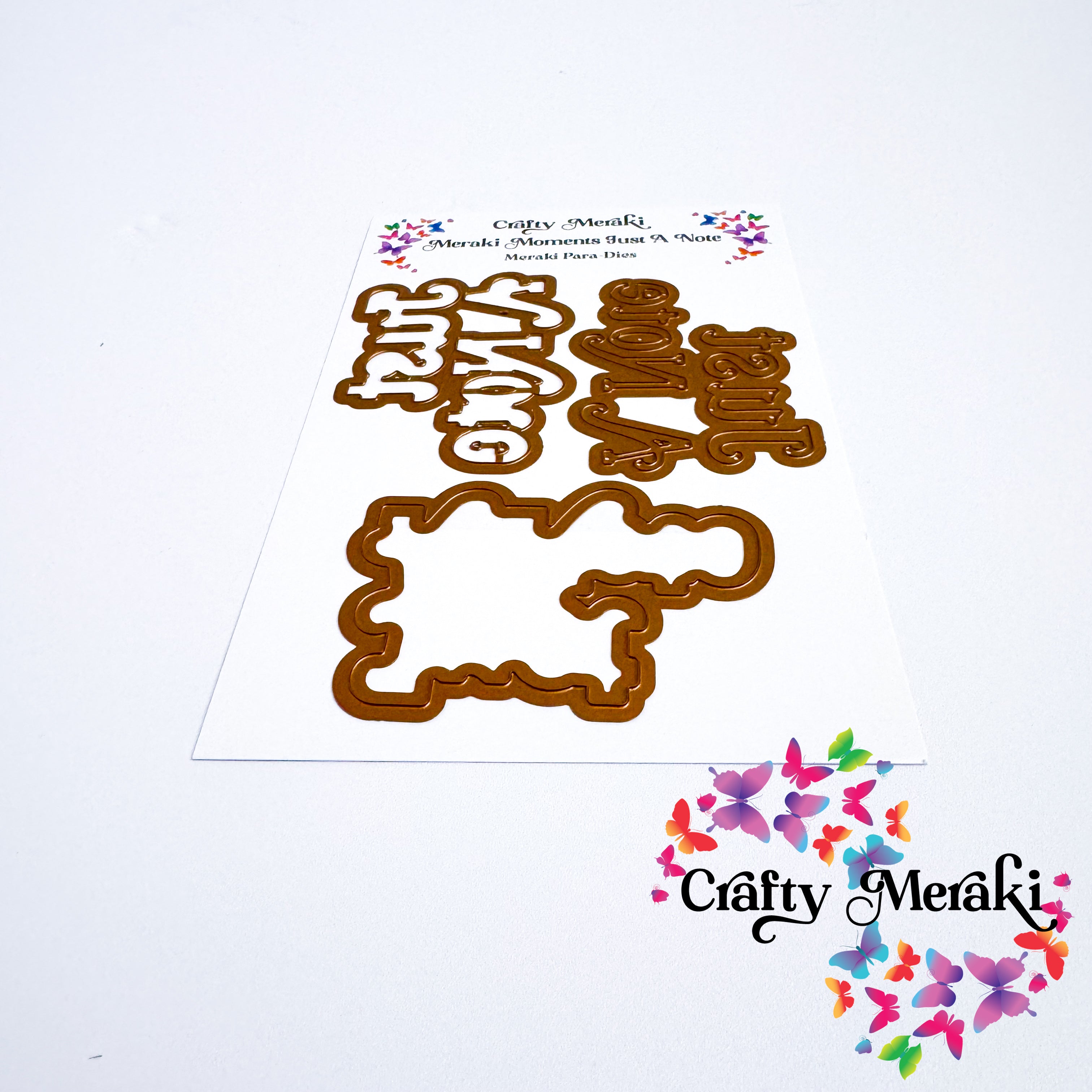 Crafty Meraki - Meraki Moments Just A Note Para-Dies