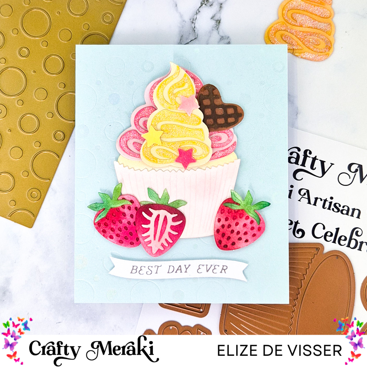 Crafty Meraki Crafty Confetti Hot Foil Plate