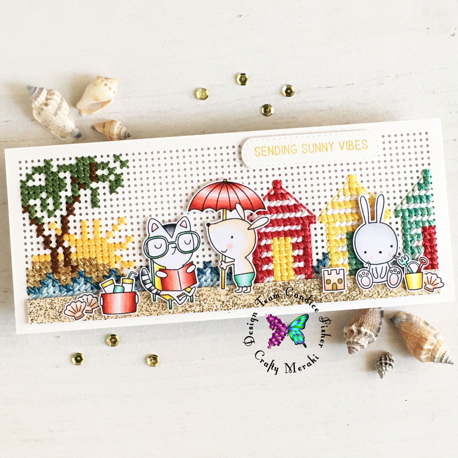 Crafty Meraki Stitch-A-Cross Slimline die - Crafty Meraki