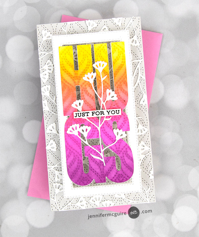 Crafty Meraki Hugs Slimline Tag Meraki Para-dies - Crafty Meraki