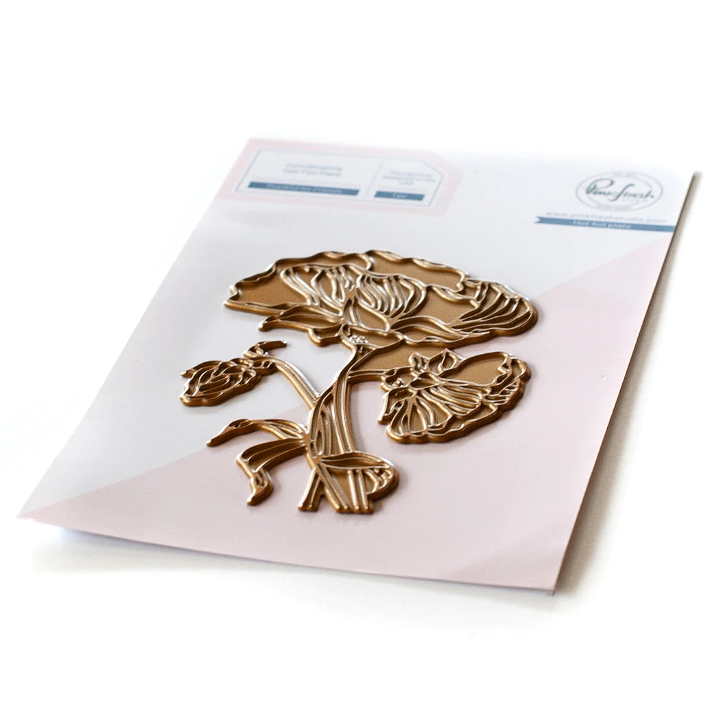 Pinkfresh Studio Thankful for friends hot foil plate - Crafty Meraki