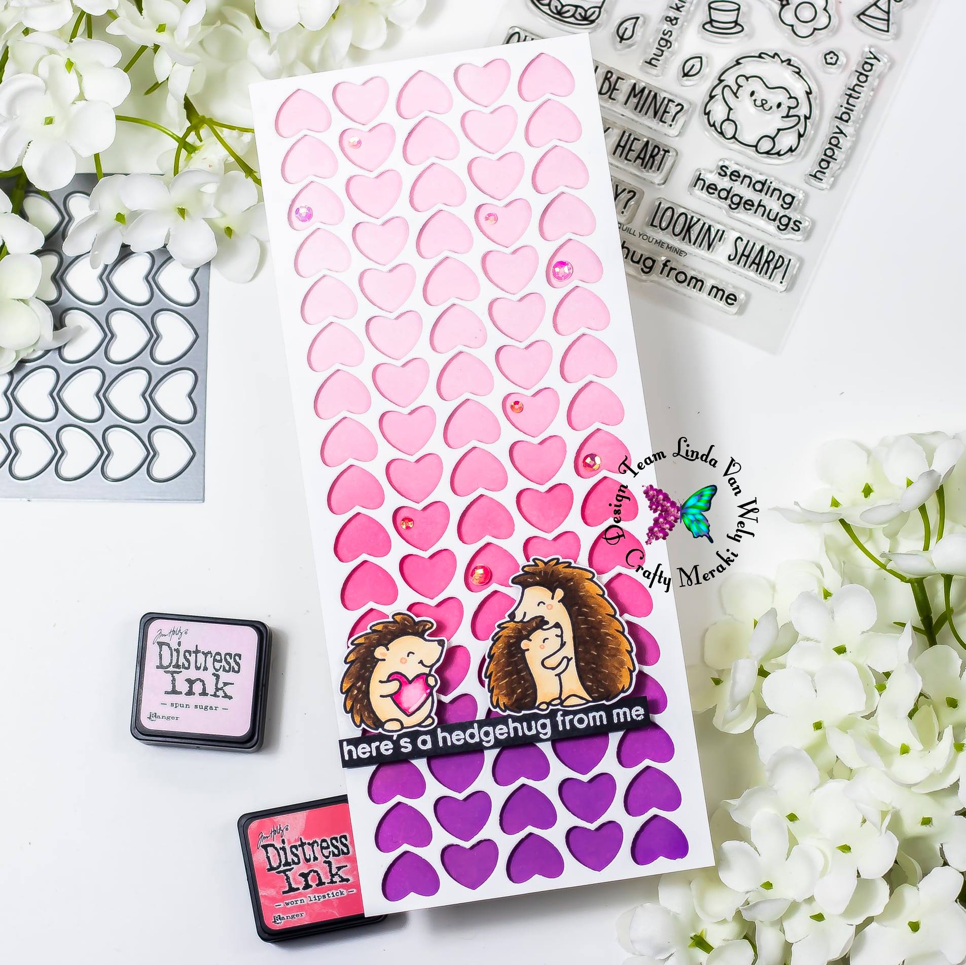 Crafty Meraki Whole-Heartedly Slimline die - Crafty Meraki
