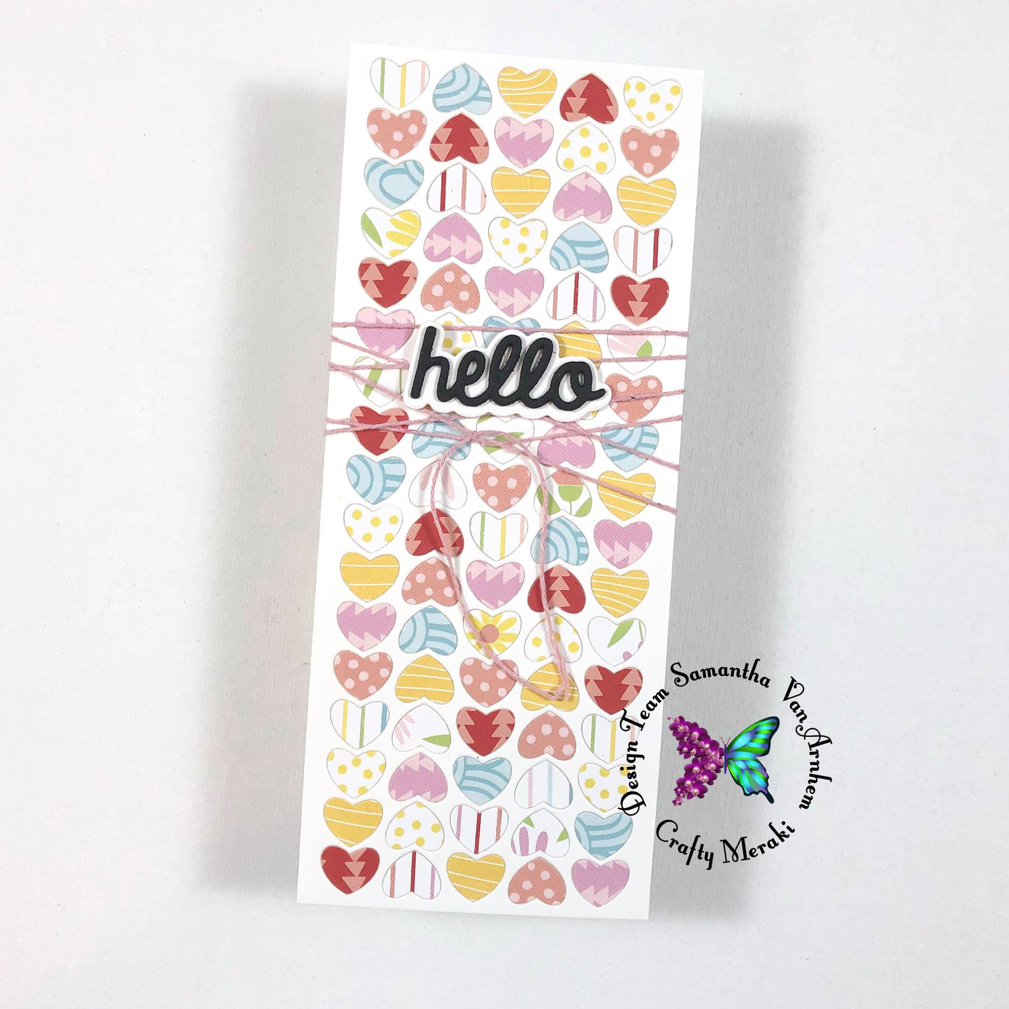Crafty Meraki Whole-Heartedly Slimline die - Crafty Meraki