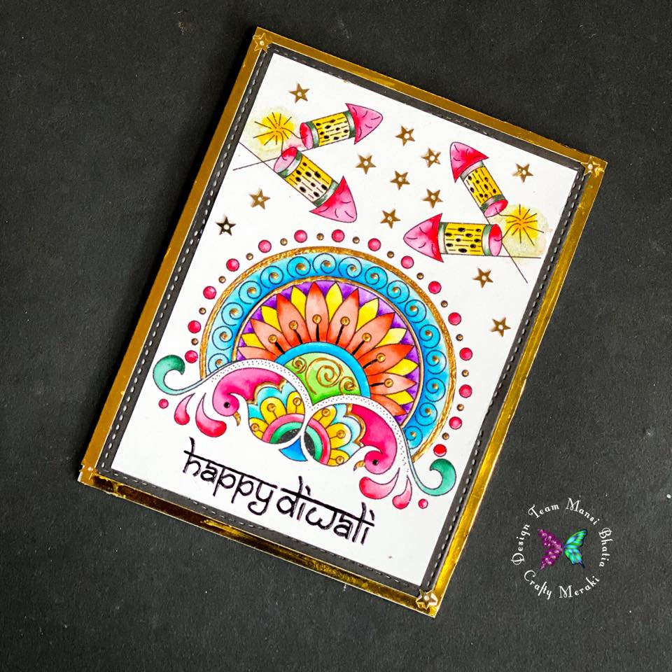 Crafty Meraki Happy Diwali Clear stamp set - Crafty Meraki
