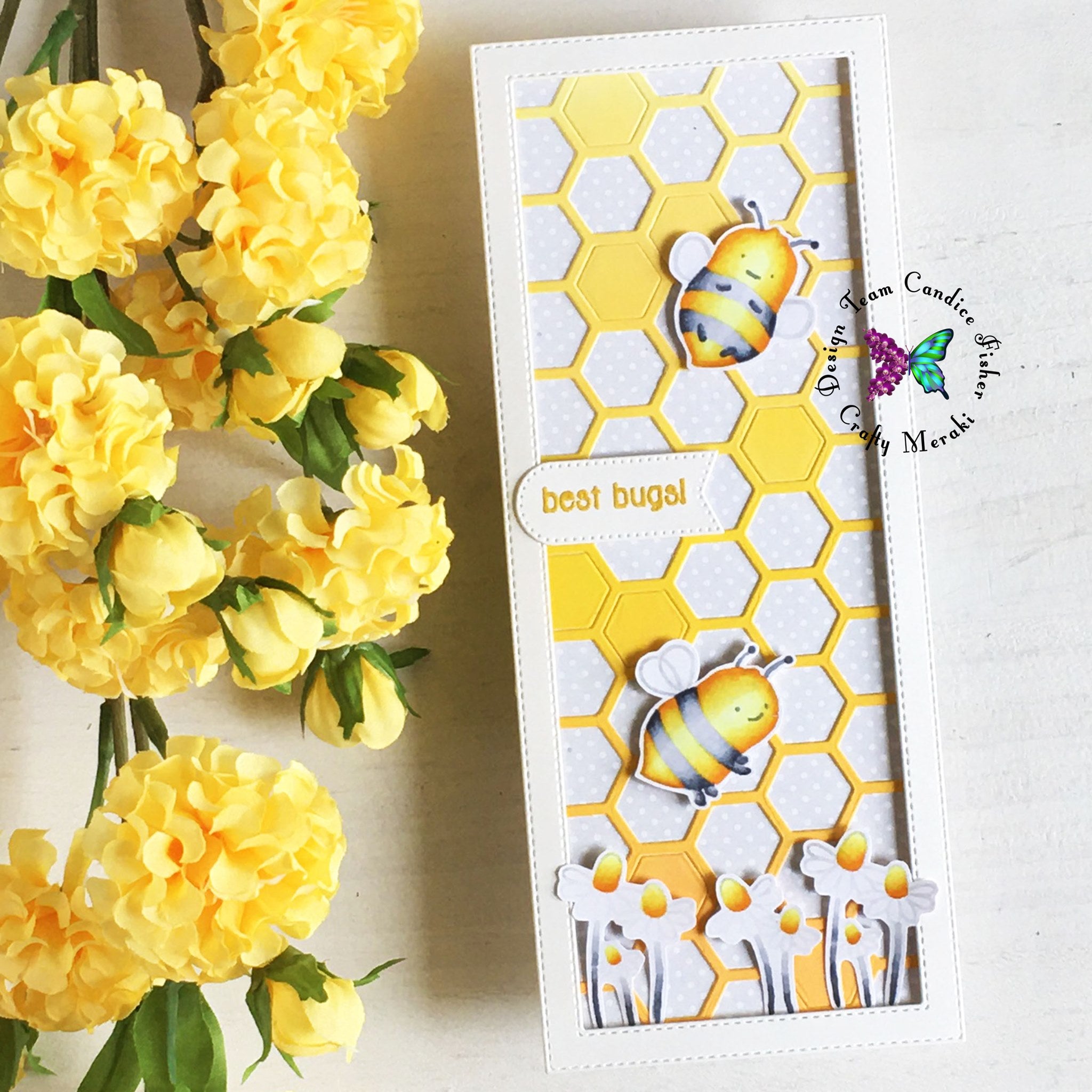 Crafty Meraki Crafty Hive Slimline die - Crafty Meraki