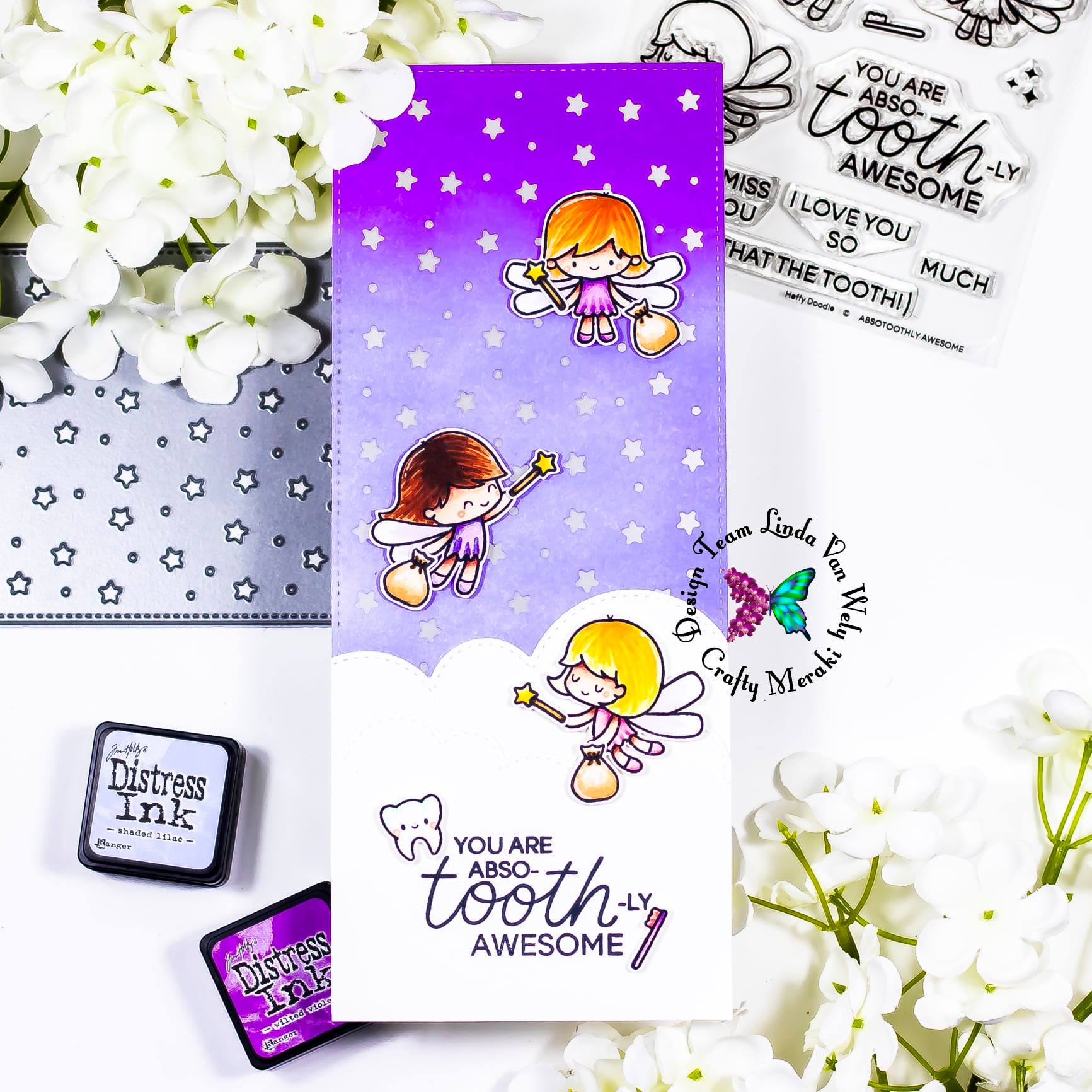 Crafty Meraki Crafty Twinkle Slimline die - Crafty Meraki