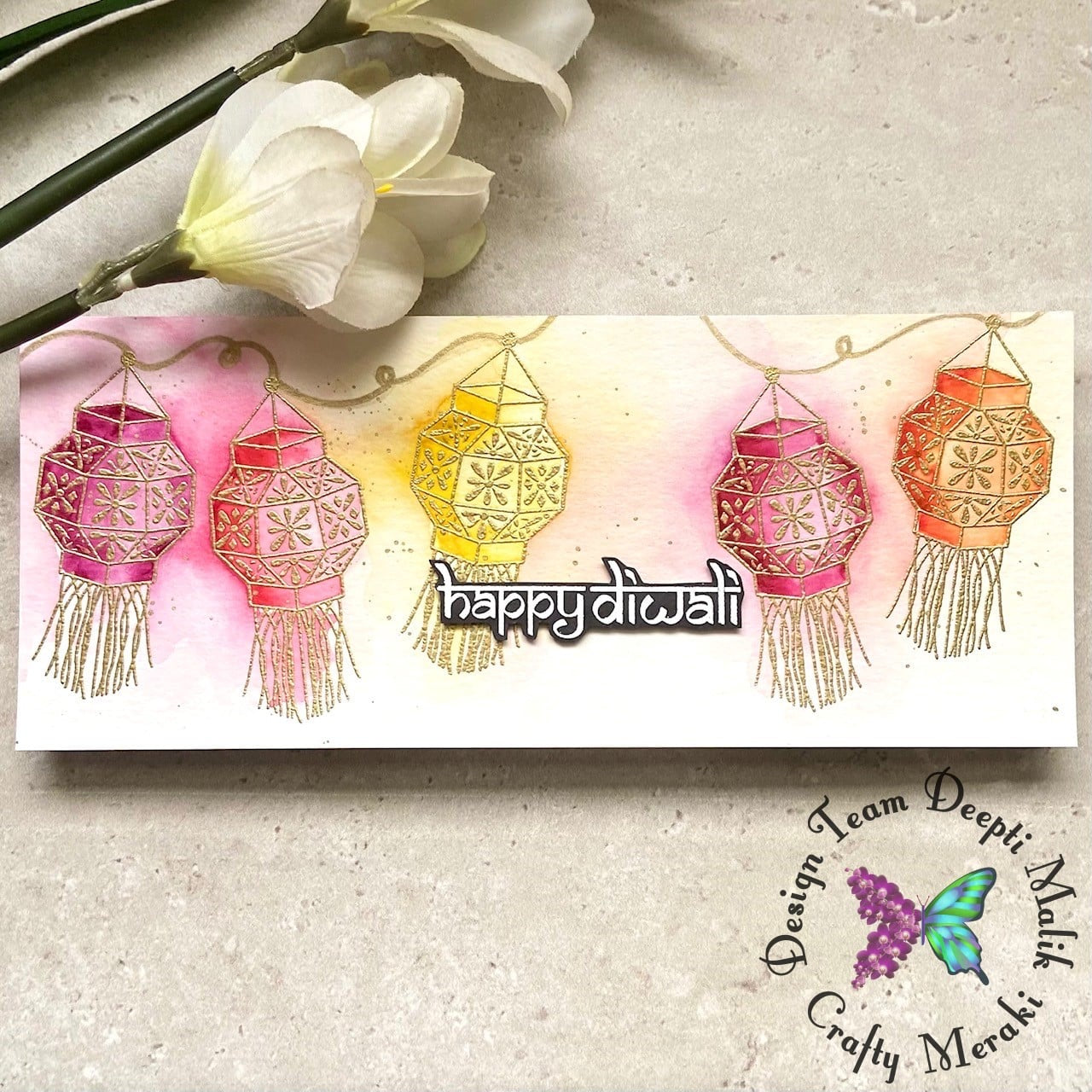 Crafty Meraki Happy Diwali Clear stamp set - Crafty Meraki