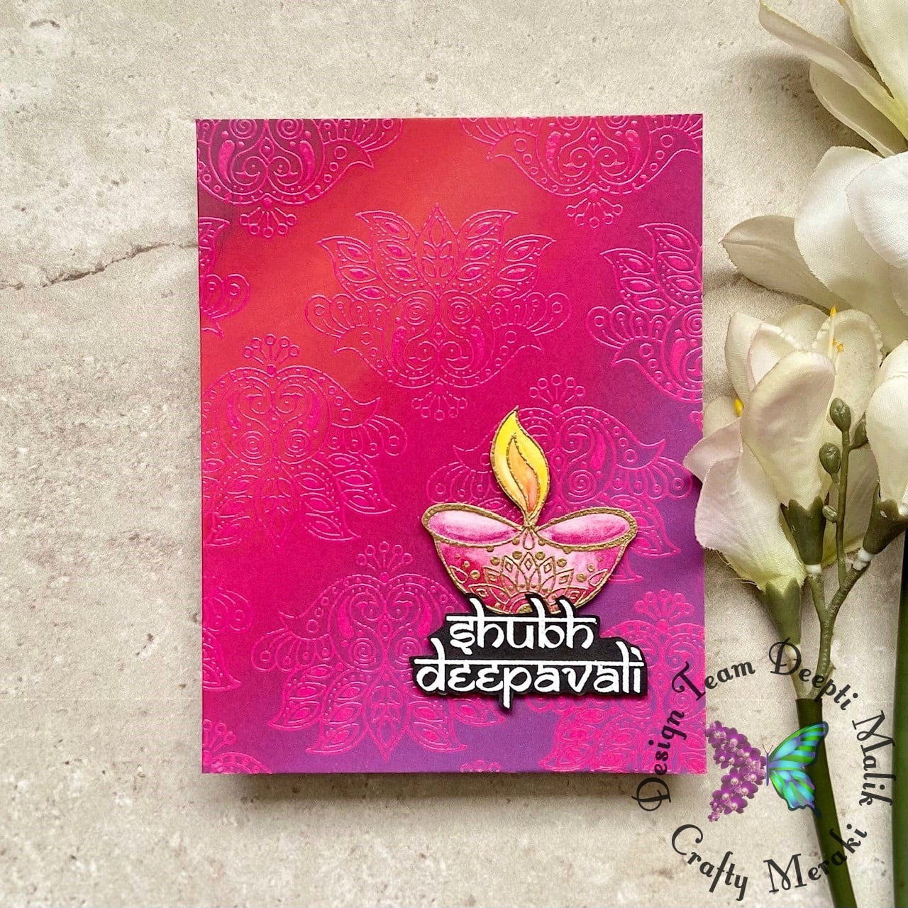 Crafty Meraki Diwali Greetings Clear stamp set - Crafty Meraki