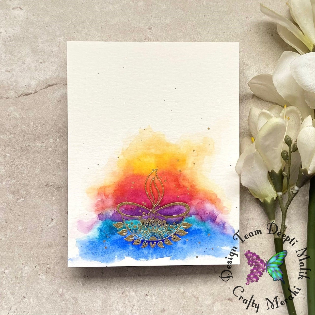 Crafty Meraki Diwali Greetings Clear stamp set - Crafty Meraki