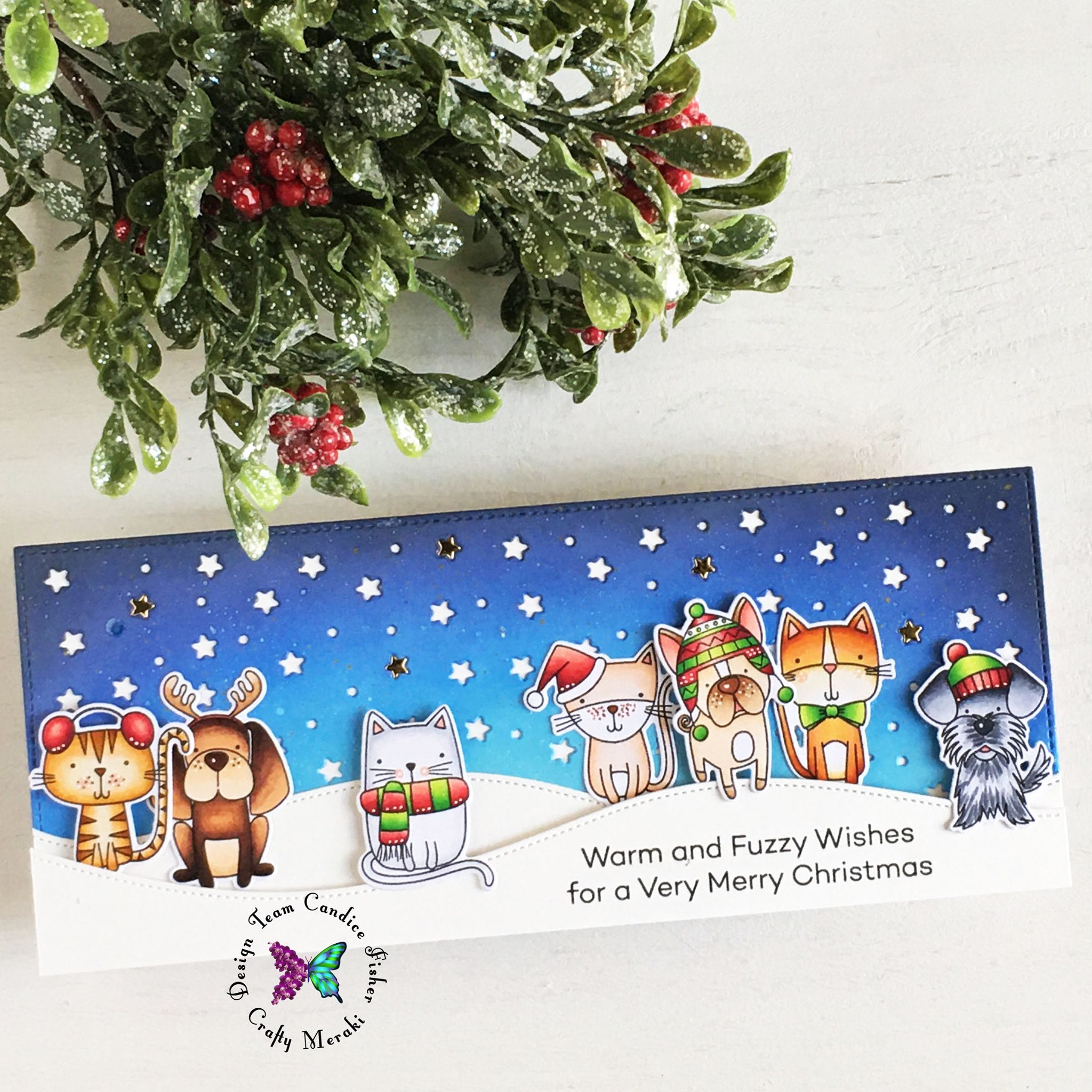 Crafty Meraki Crafty Twinkle Slimline die - Crafty Meraki