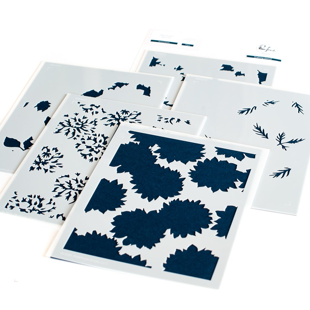 Darling Dahlias Layering Stencils - Crafty Meraki