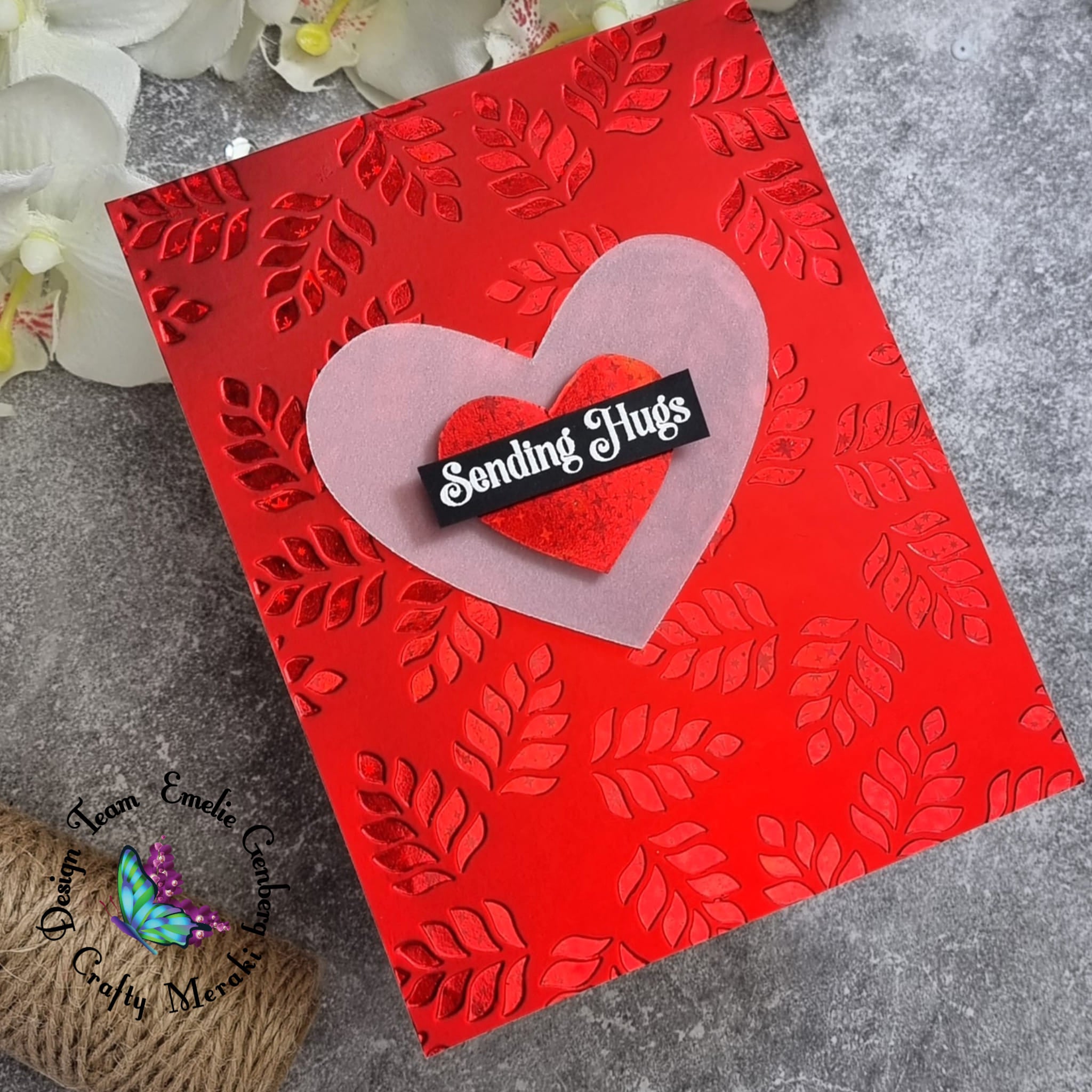 Crafty Meraki Affluent Heart Hot Foil plate - Crafty Meraki