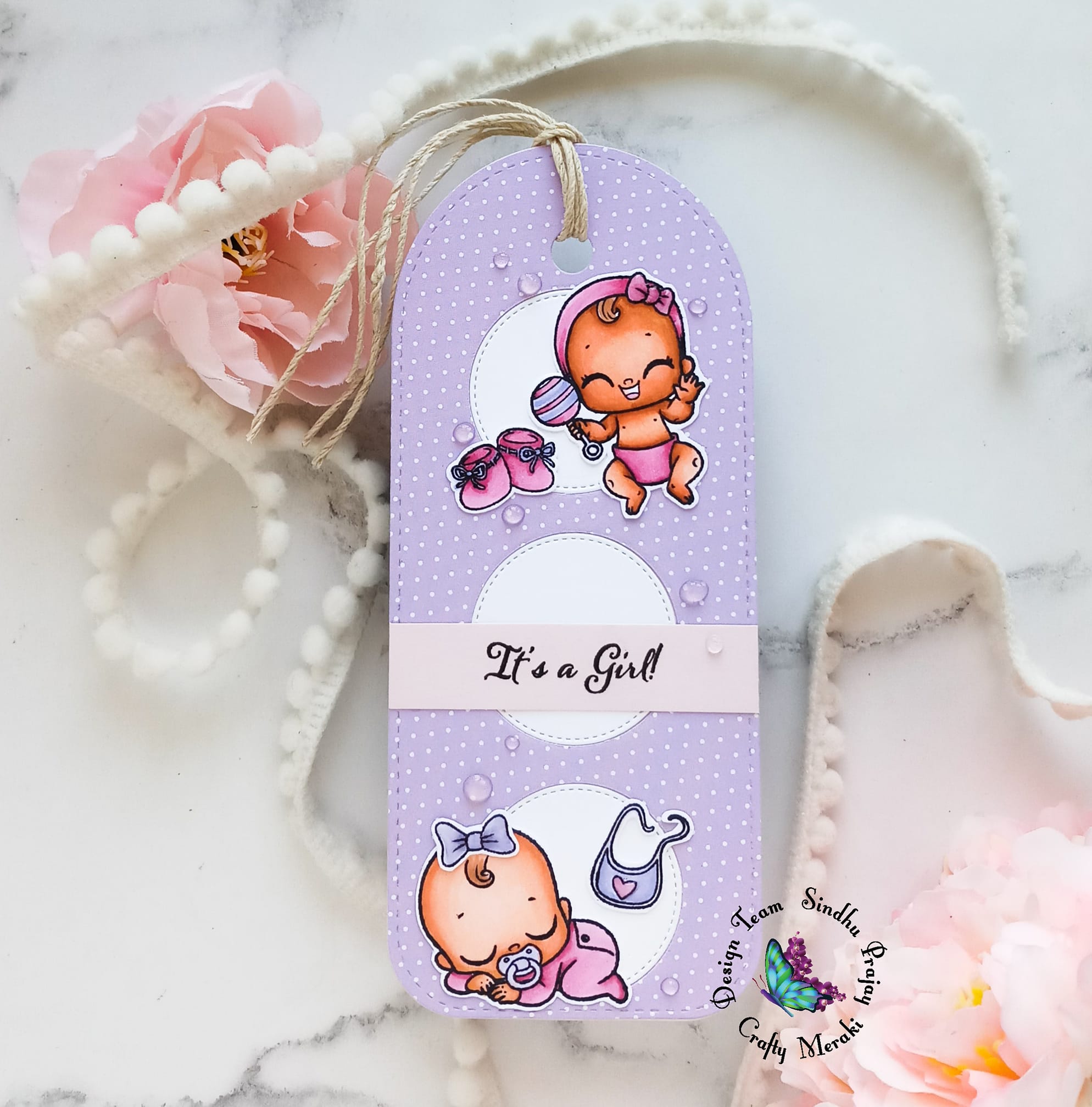 Crafty Meraki Hugs Slimline Tag Meraki Para-dies - Crafty Meraki