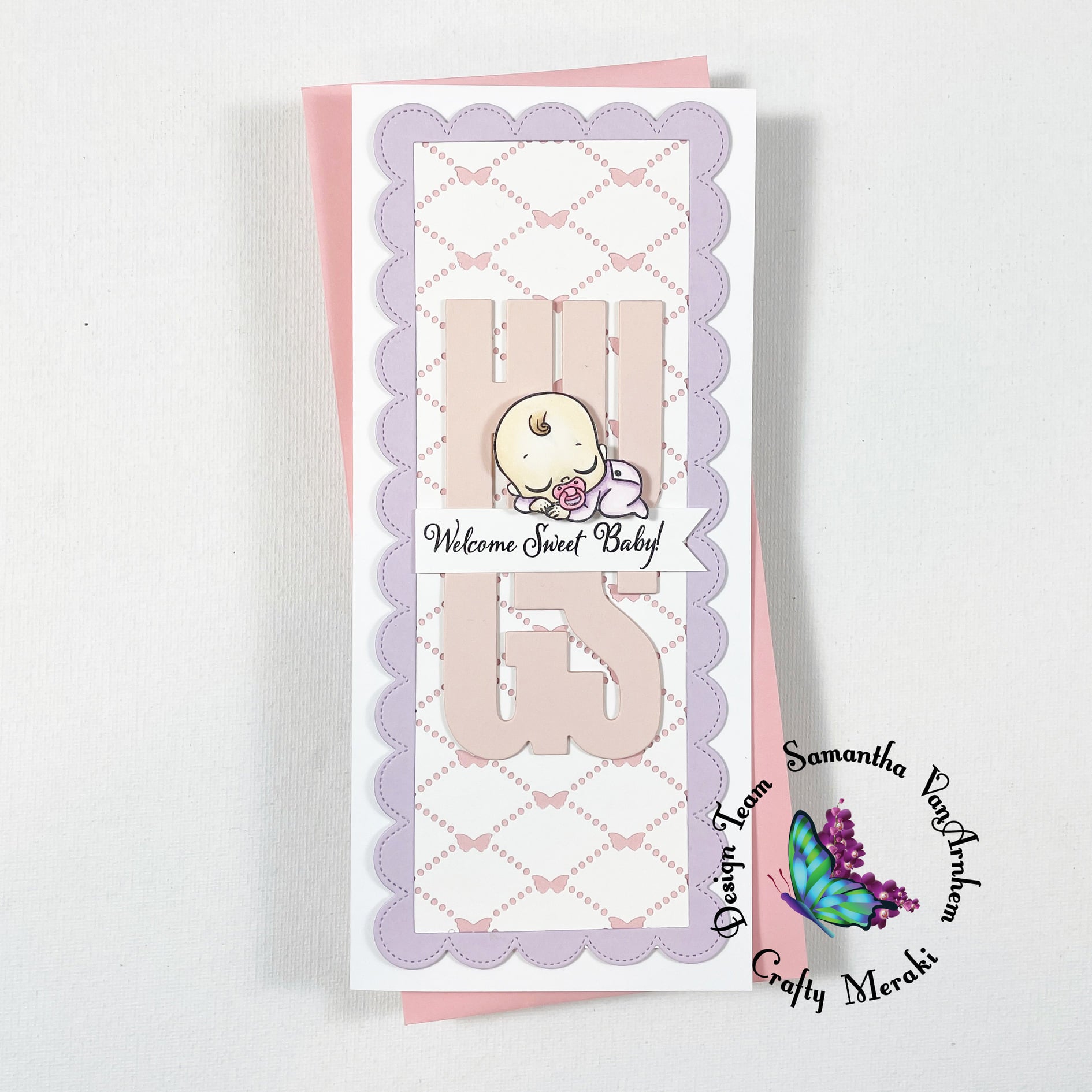 Crafty Meraki Hugs Slimline Tag Meraki Para-dies - Crafty Meraki