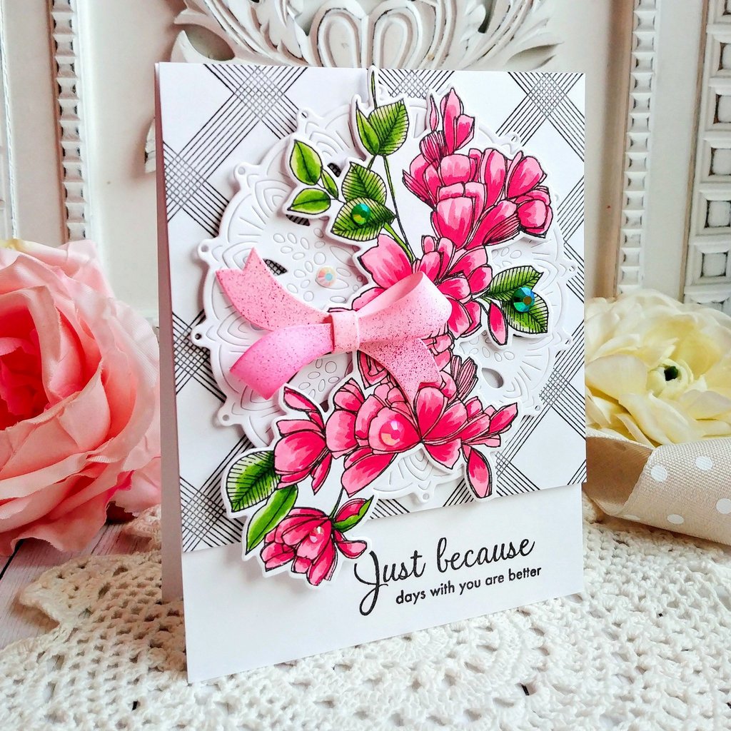 Pinkfresh Studio Cling Rubber Stamp: Diamond Tiles - Crafty Meraki