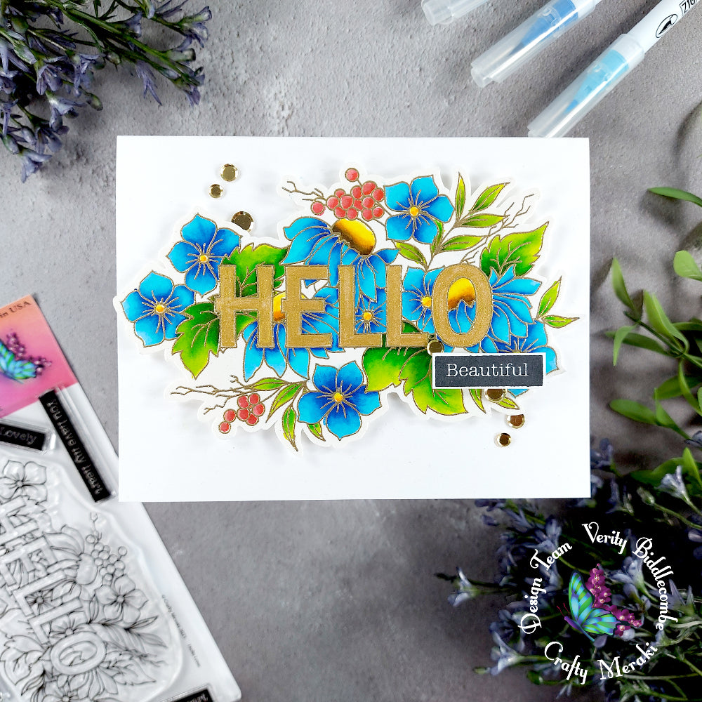 Crafty Meraki Hello Love Stamp set - Crafty Meraki