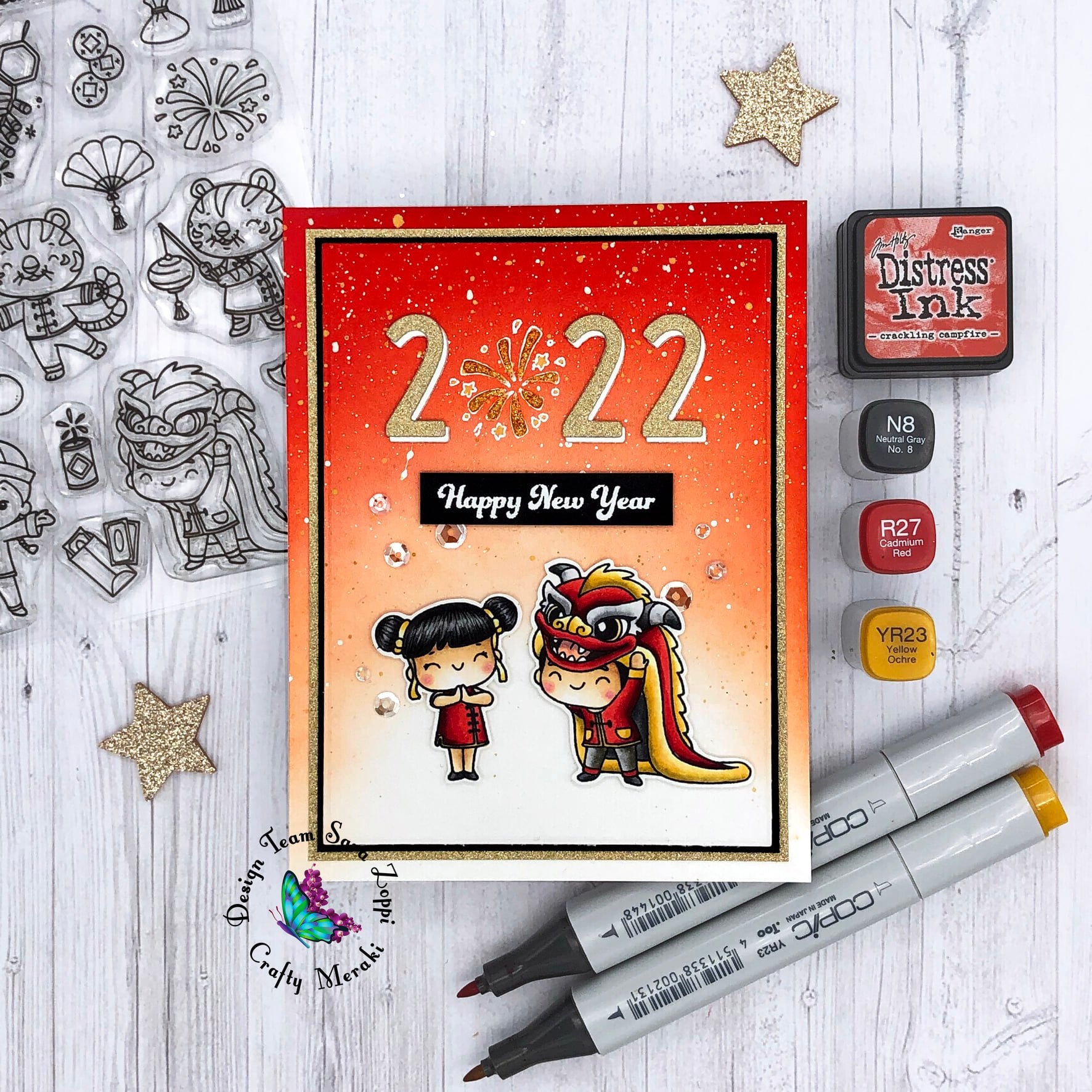 Crafty Meraki Year of the Tiger stamp set - Crafty Meraki