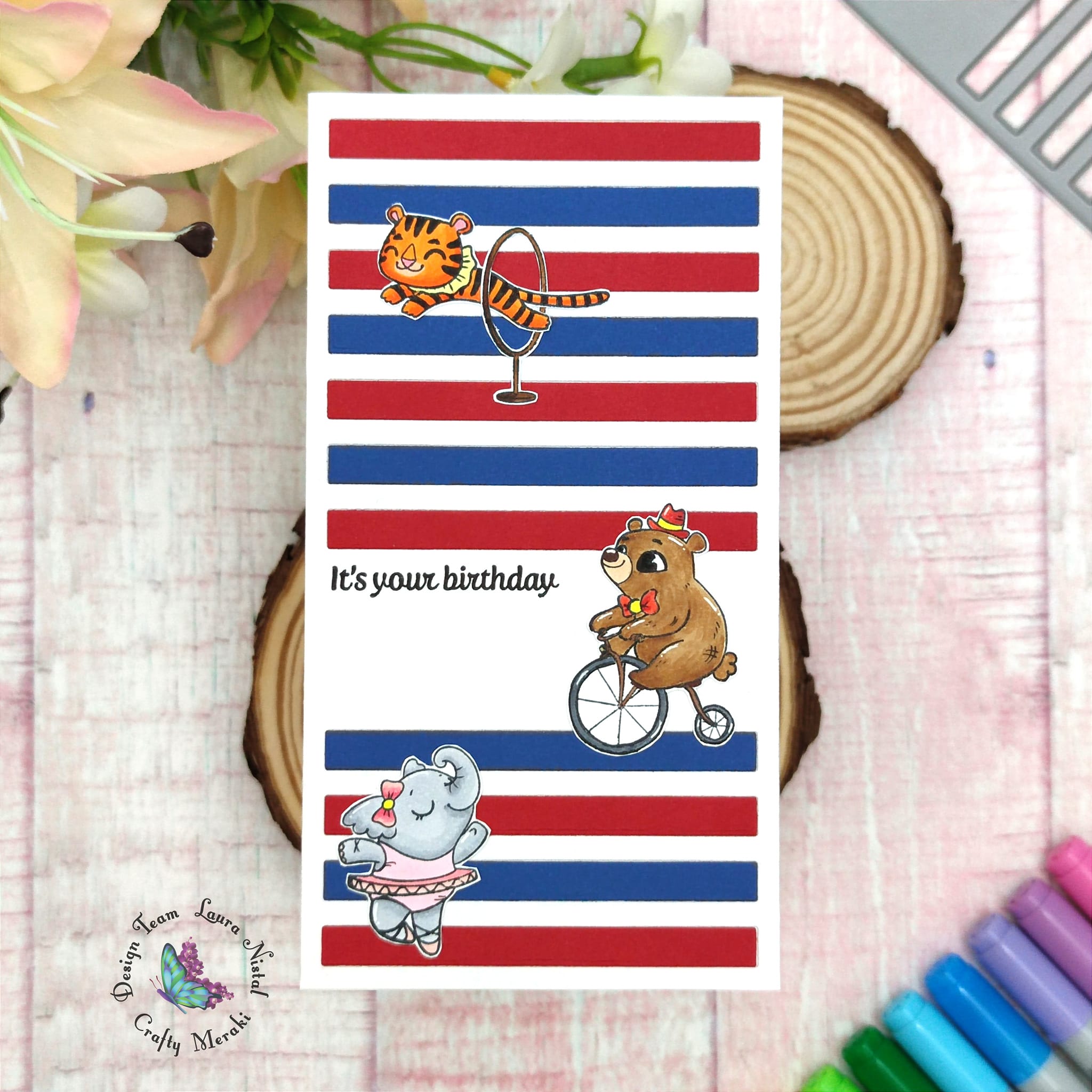 Crafty Meraki Roaring Good time stamp set - Crafty Meraki