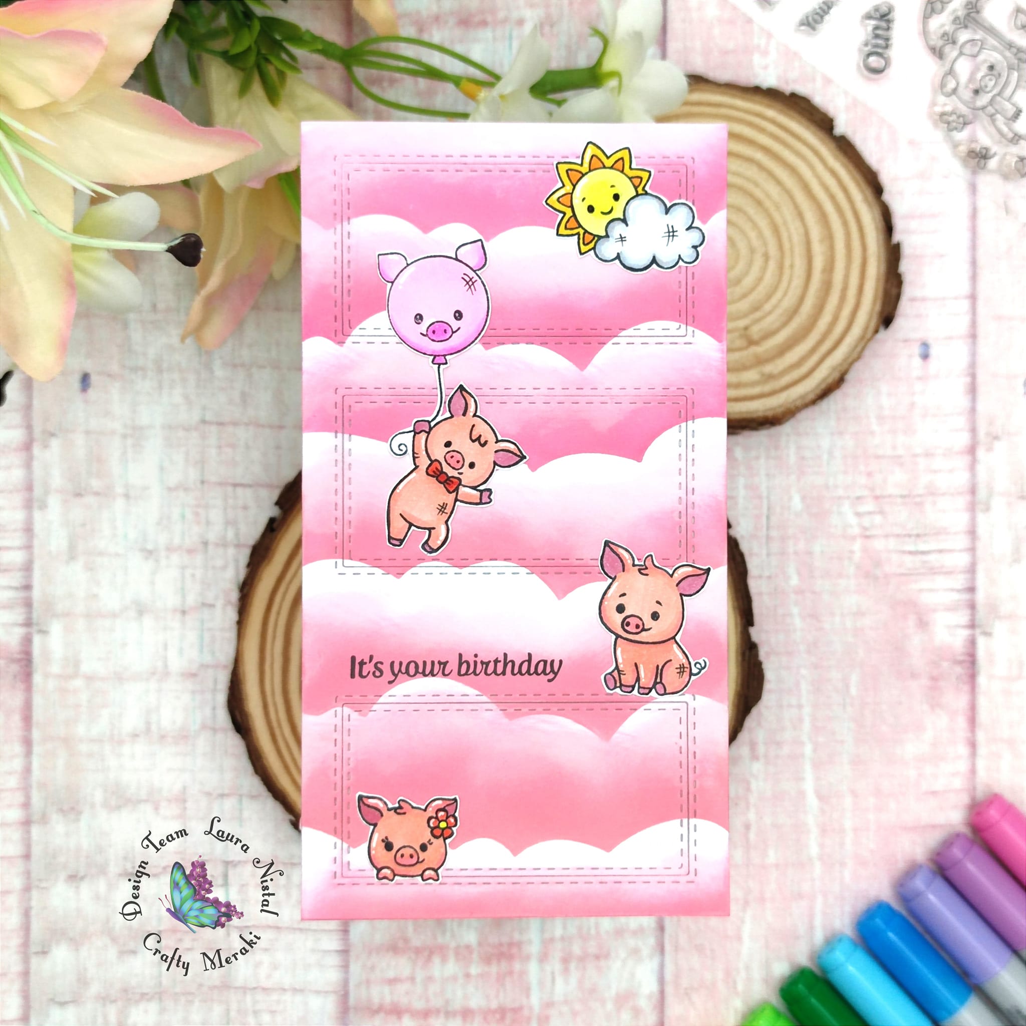 Crafty Meraki Hogs & Kisses Stamp set - Crafty Meraki