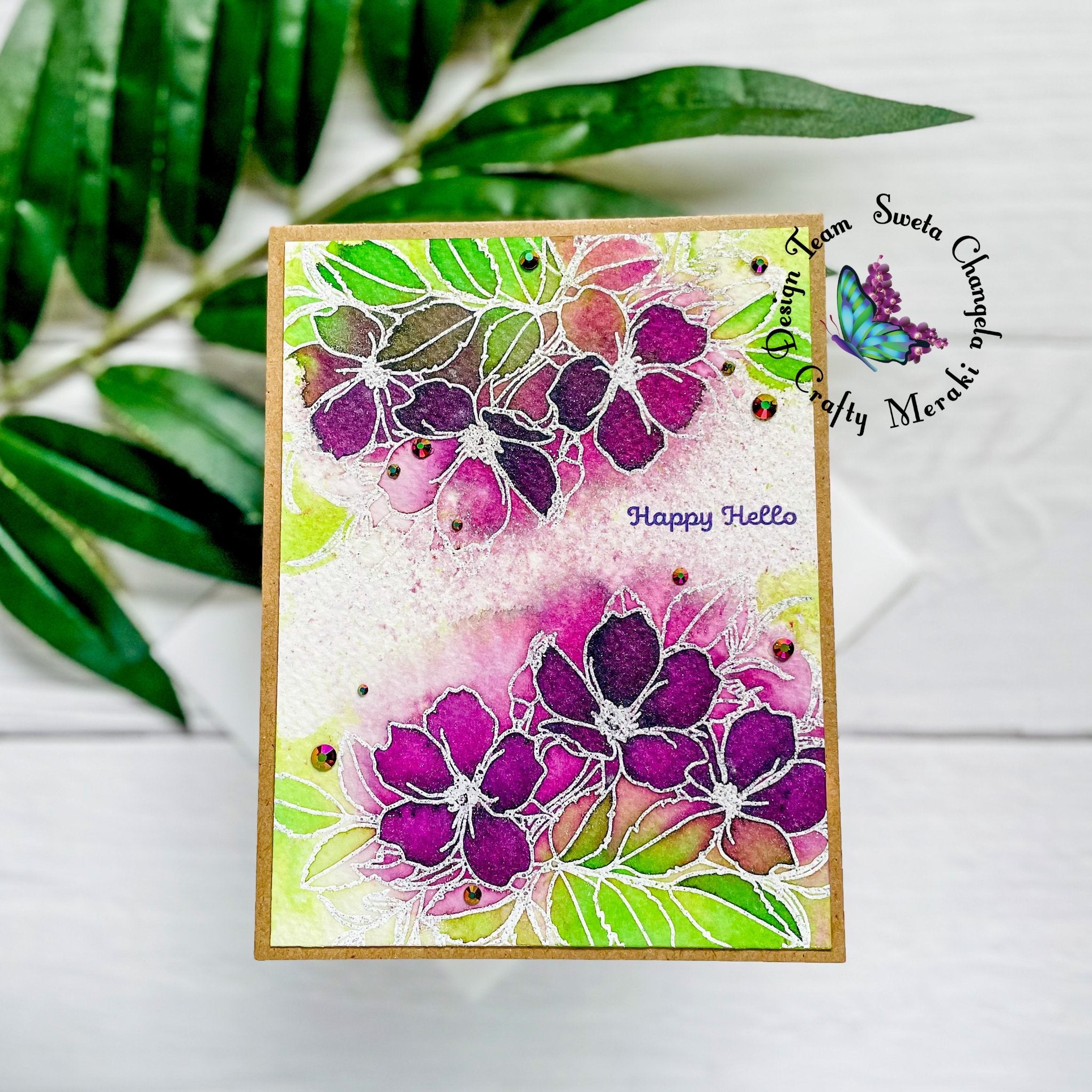 Crafty Meraki Happy Hello stamp set - Crafty Meraki