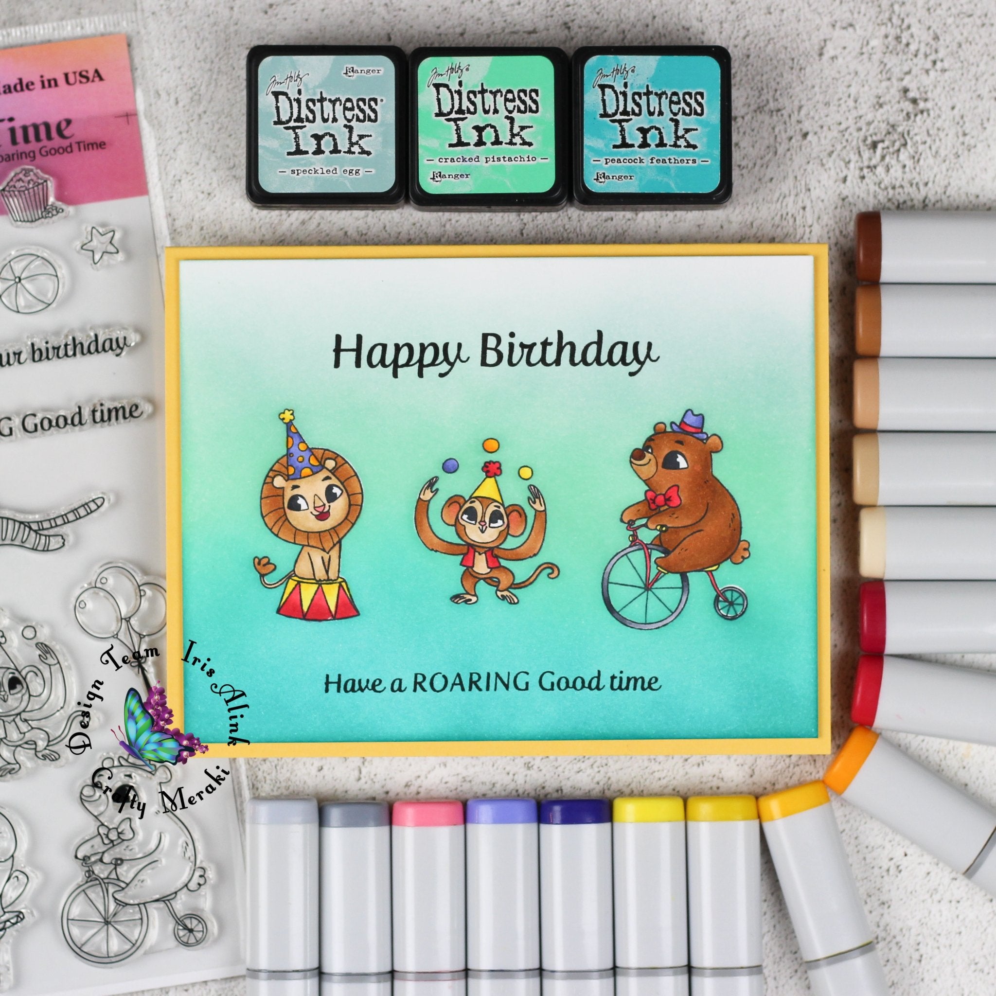 Crafty Meraki Roaring Good time stamp set - Crafty Meraki
