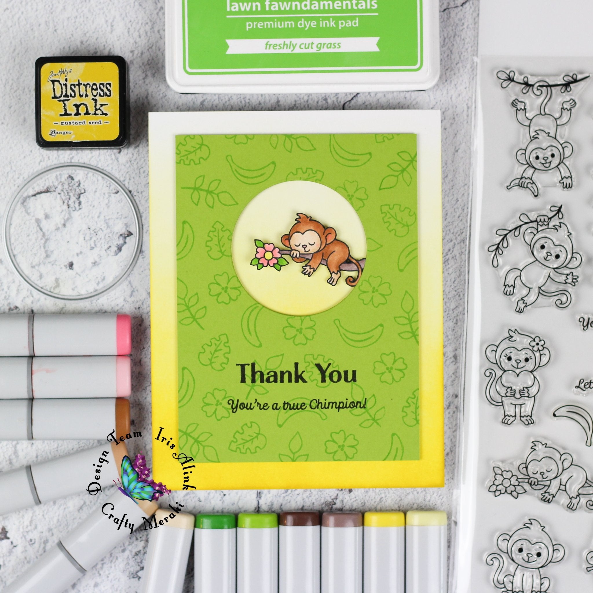 Crafty Meraki True Chimpion stamp set - Crafty Meraki