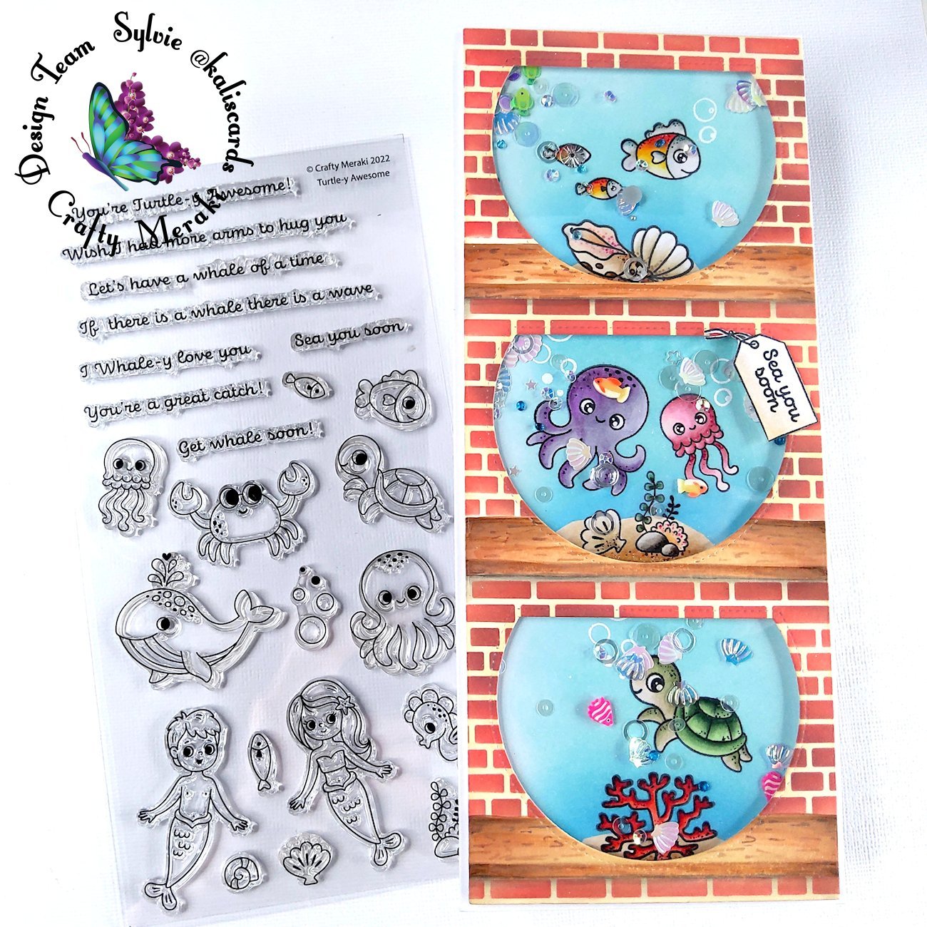 Crafty Meraki Turtle-y Awesome stamp set - Crafty Meraki