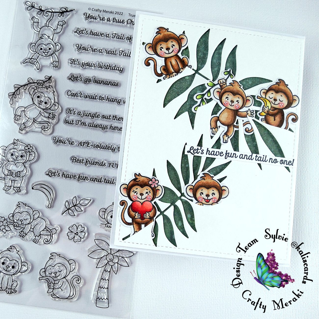 Crafty Meraki True Chimpion stamp set - Crafty Meraki