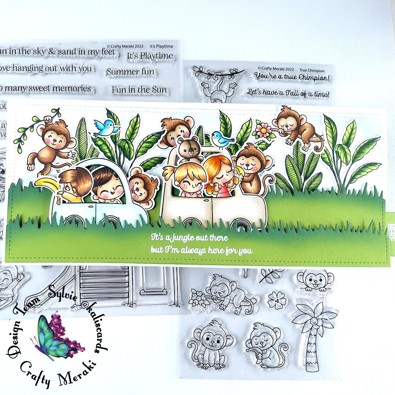 Crafty Meraki True Chimpion stamp set - Crafty Meraki