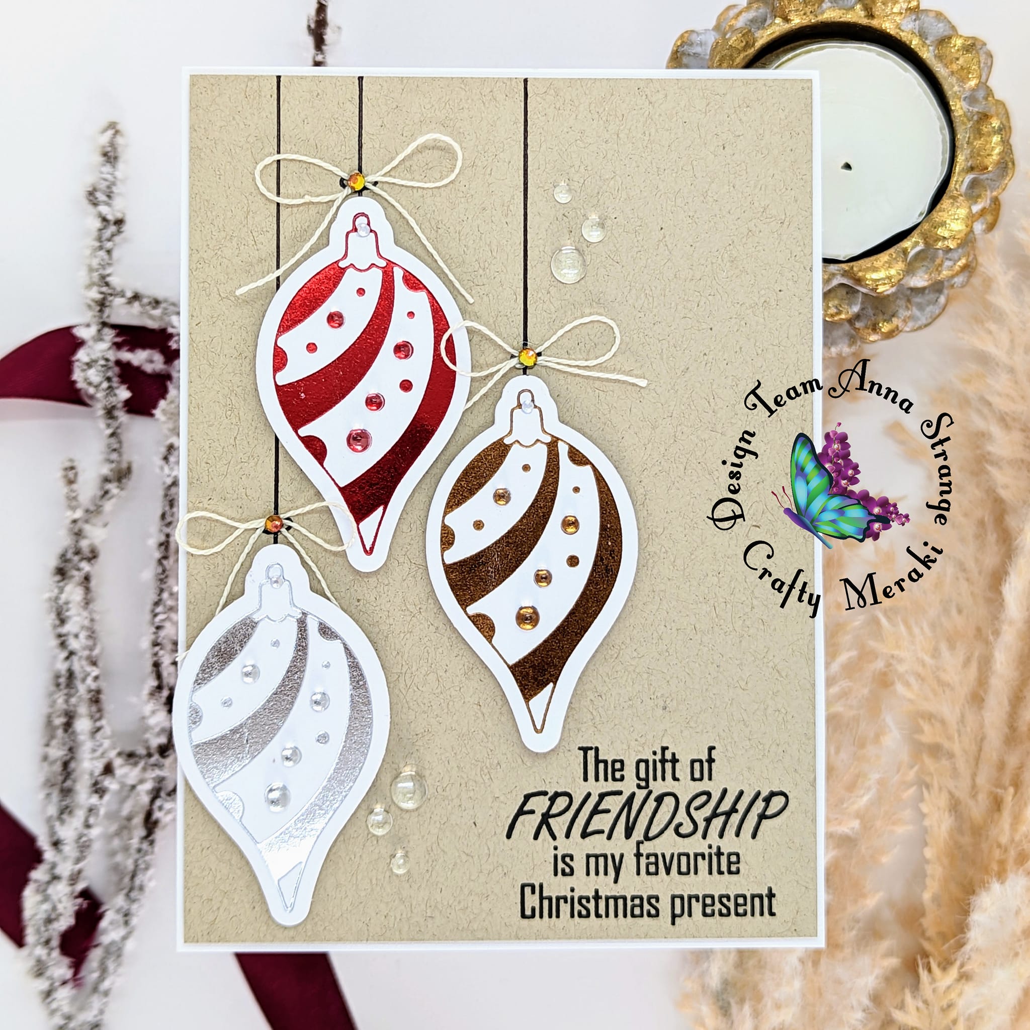 Crafty Meraki 'Tis the Season hot foil plate - Crafty Meraki