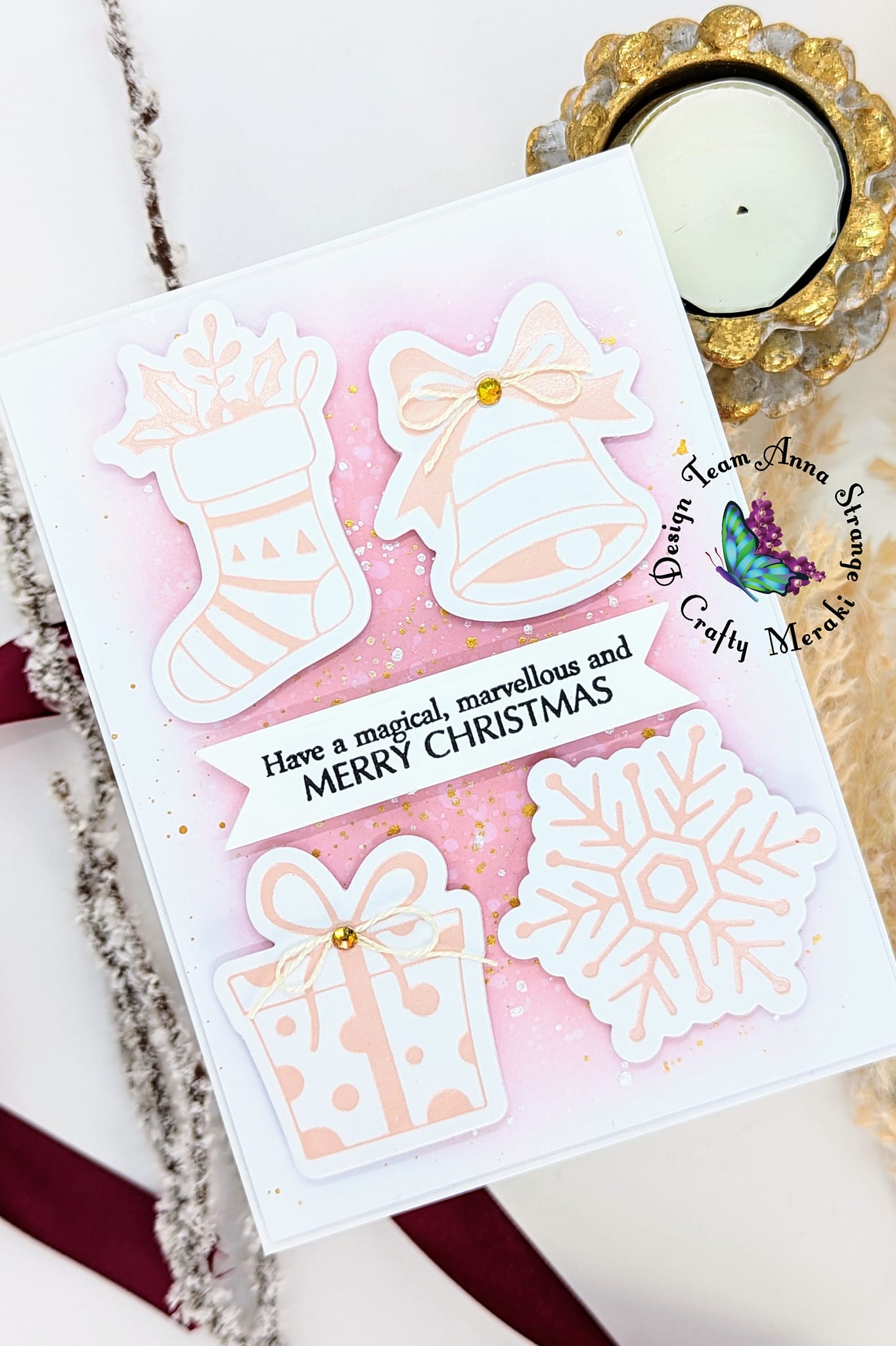 Crafty Meraki 'Tis the Season hot foil plate - Crafty Meraki