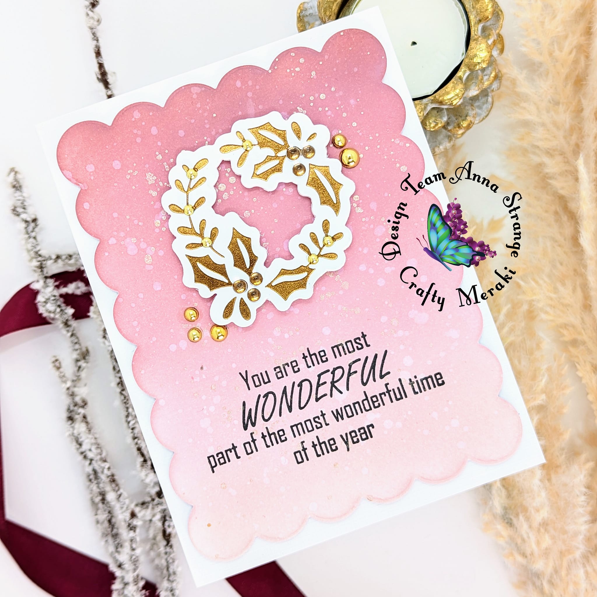 Crafty Meraki 'Tis the Season hot foil plate - Crafty Meraki
